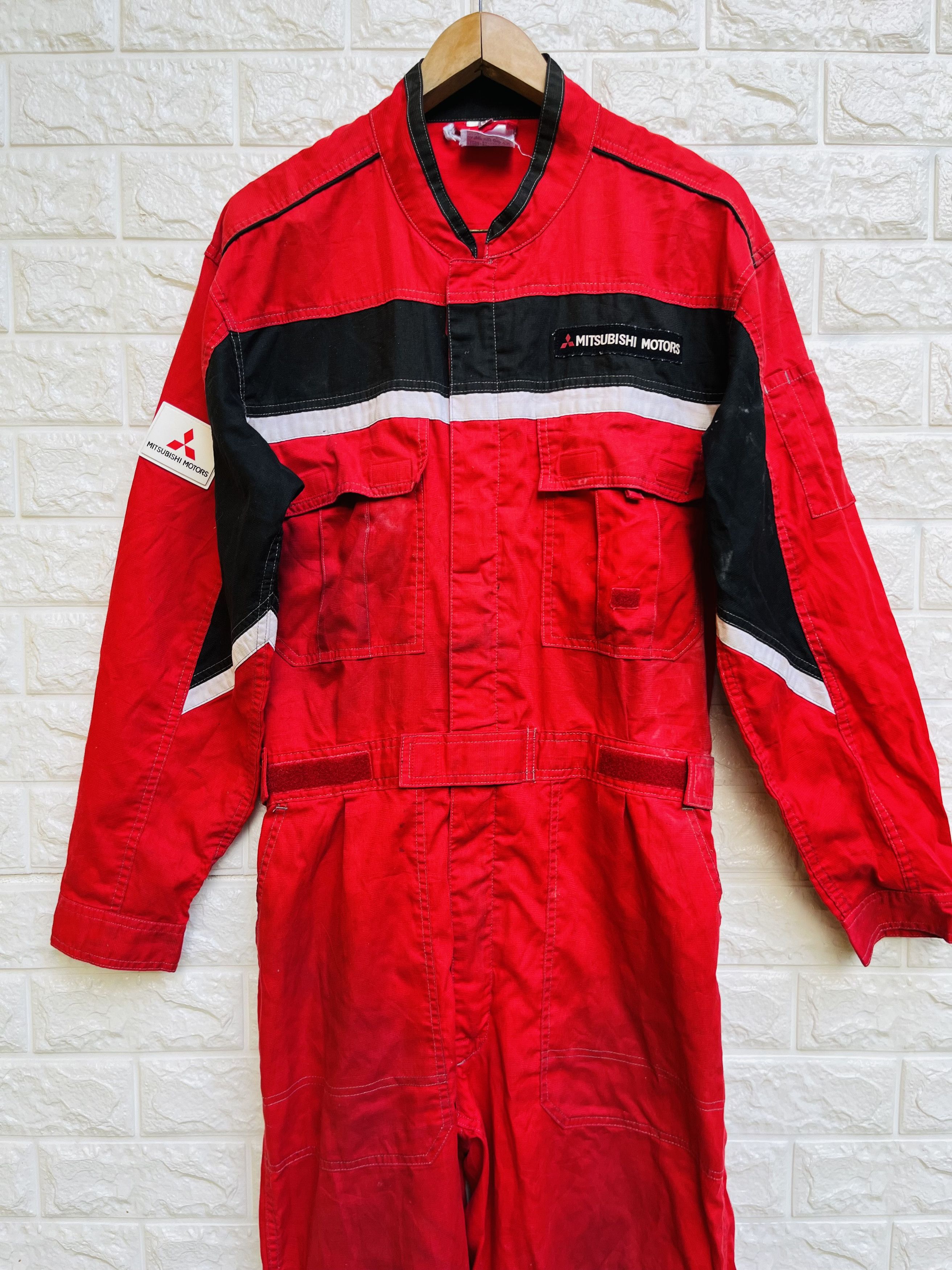 Japanese Brand Vintage Mitsubishi Overall Japanese Designer Fashion Style Size US L / EU 52-54 / 3 - 3 Thumbnail