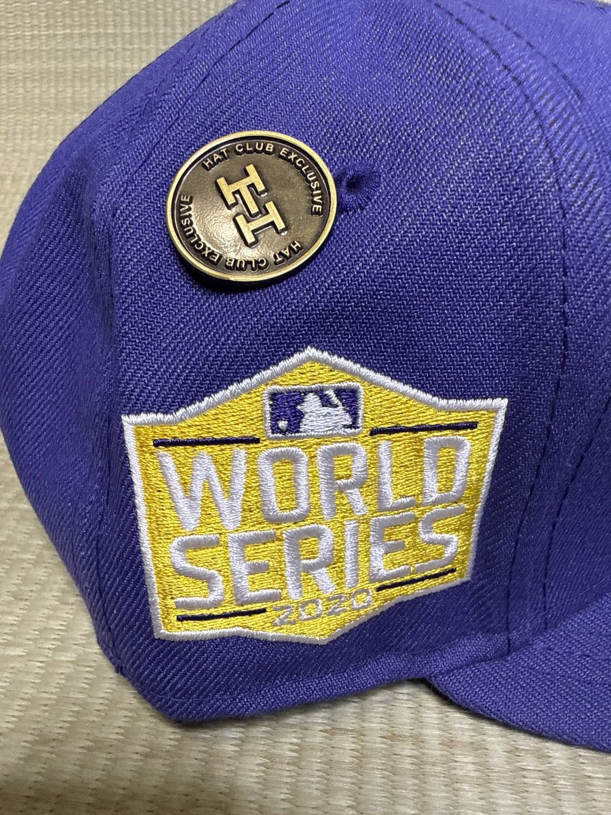New Era New Era Hat Club LA 7 1/4 Fitted Hat Purple Yellow Size ONE SIZE - 3 Thumbnail