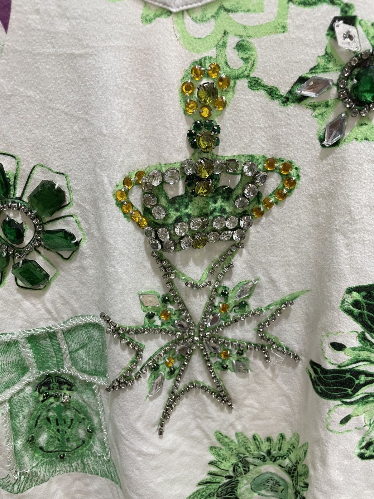 Japanese Brand Save The Queen Italian Designer Mesh Tatoo L/S Shirt (Lycra) Size US L / EU 52-54 / 3 - 5 Thumbnail