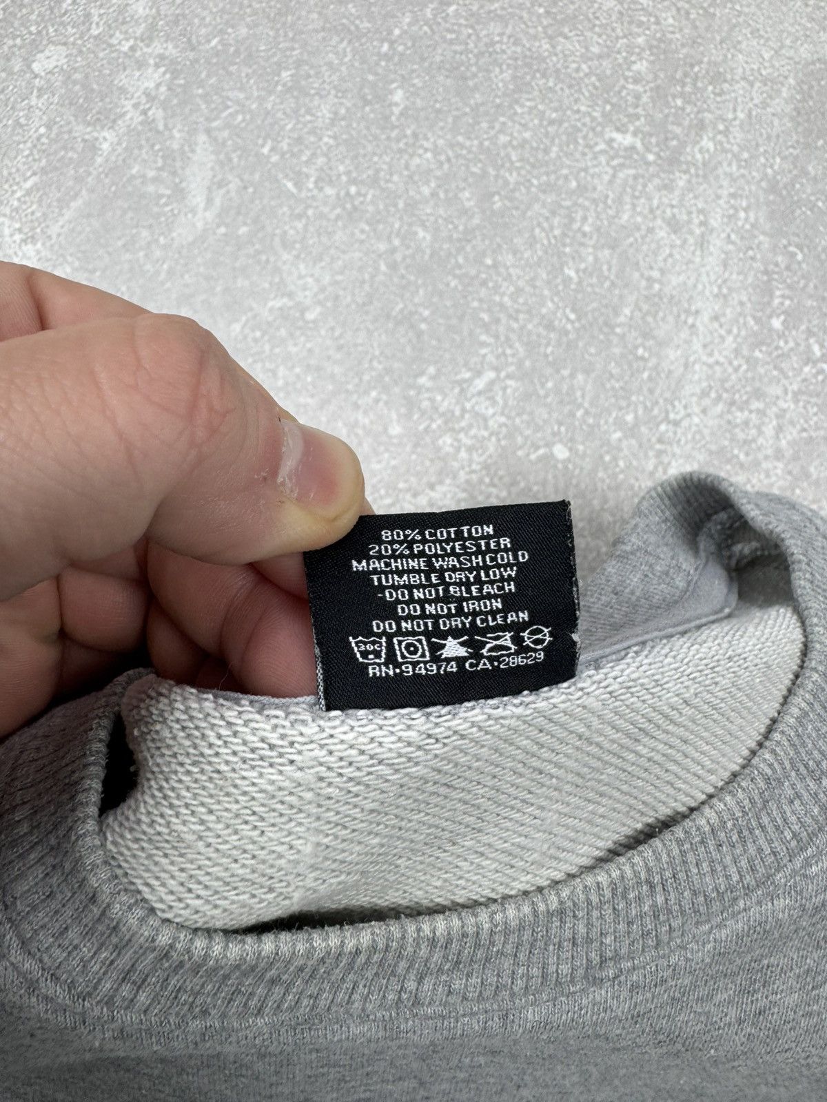 Stussy Stussy Classic Gray Sweatshirt Big Logo Crew Neck Y2k sz XL Size US XL / EU 56 / 4 - 9 Thumbnail