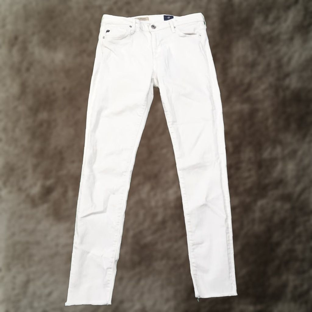 Denime ADRIANO GOLDSCHMIED White Ankle Jeans Womens Size 28 Regular Denim Size 28" / US 6 / IT 42 - 1 Thumbnail