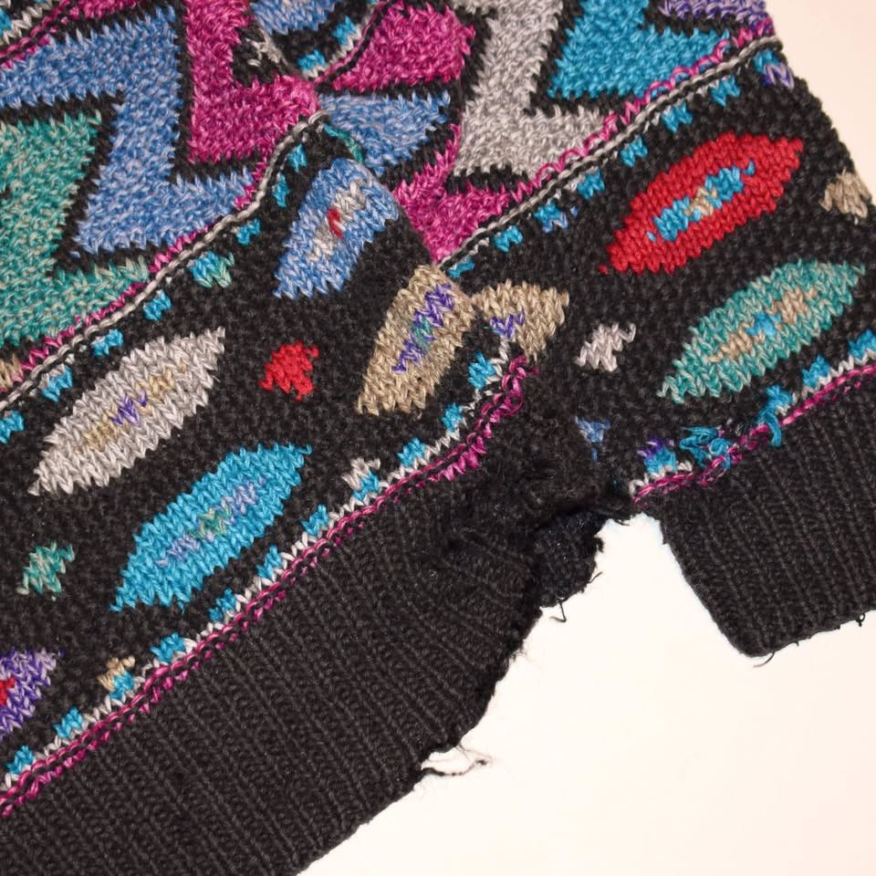 Coogi × Northern Isles × Vintage Vintage Coogi Style Northern Isles Knit Sweater (Distressed) Size US L / EU 52-54 / 3 - 4 Thumbnail