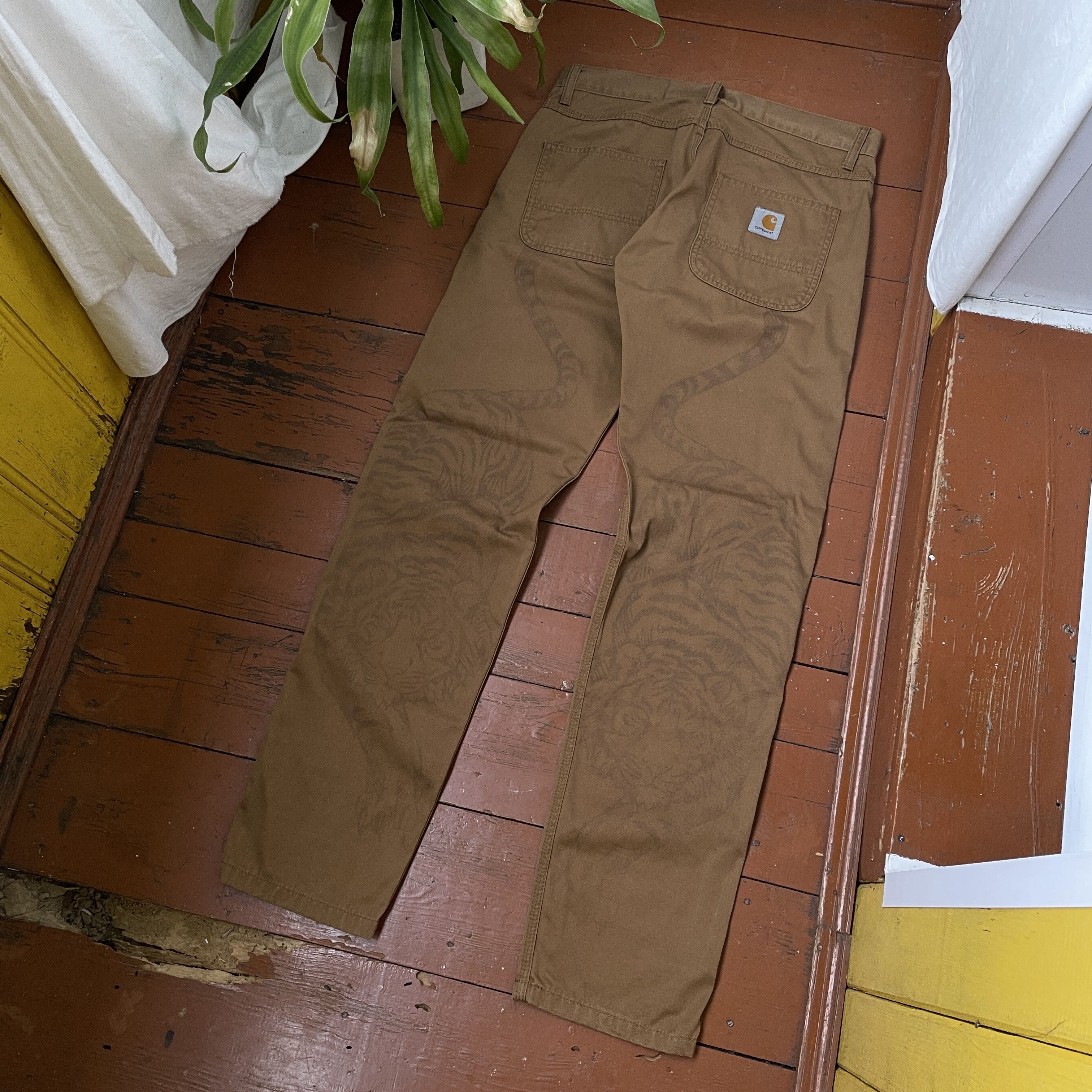 Carhartt Carhartt Custom Pants Tiger Animal y2k opium faded Size US 32 / EU 48 - 11 Thumbnail