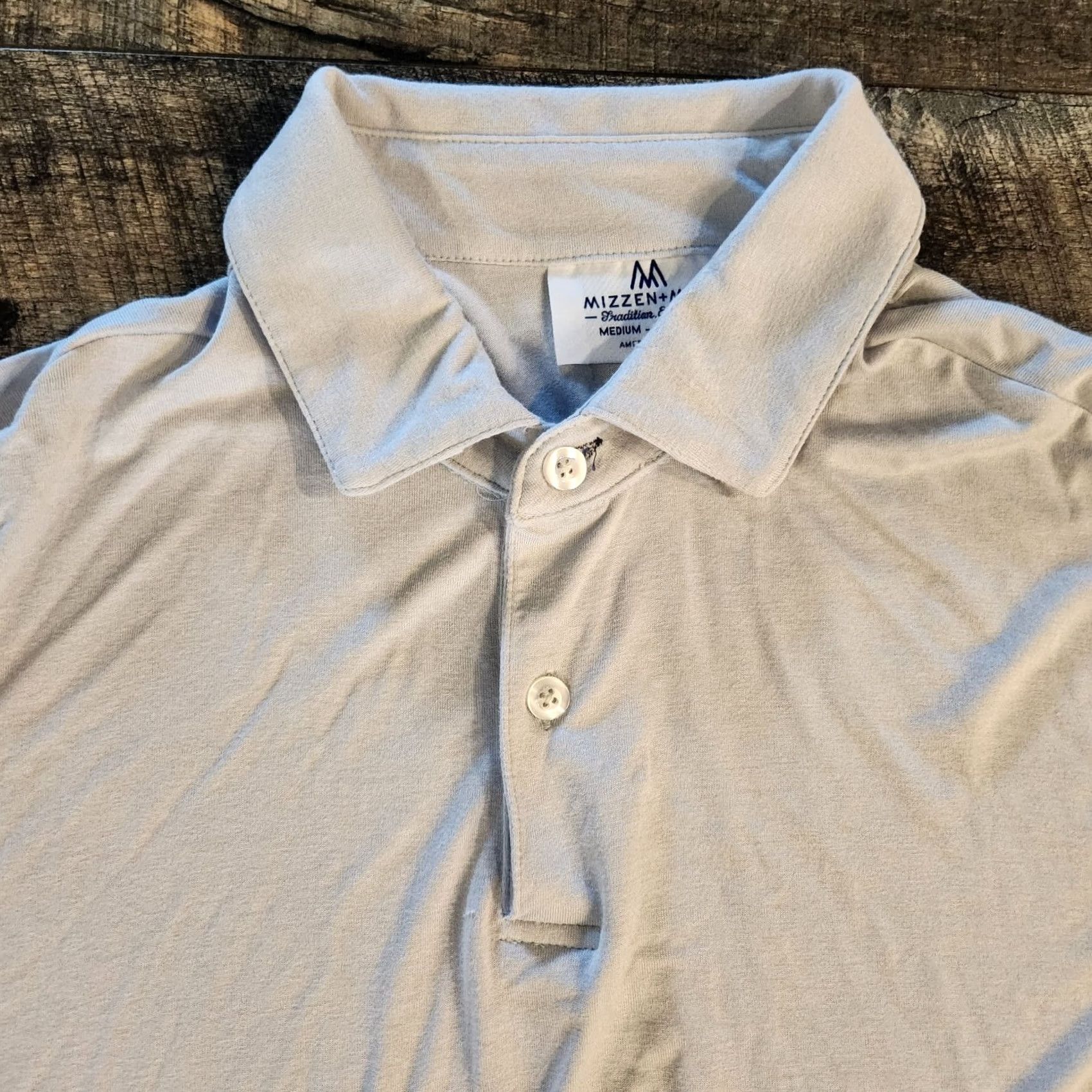 Mizzen+Main Mizzen+Main Polo Shirt Mens Medium Trim Fit Gray Stretch Soft Casual Shirt Size US M / EU 48-50 / 2 - 4 Thumbnail