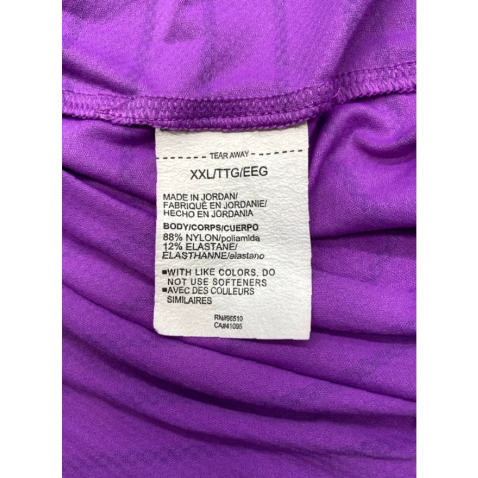 Under Armour Under Armour Polo Shirt Men 2XL Short Sleeve Purple Striped Golf ISO-Chill Nike Shirt Size US XXL / EU 58 / 5 - 7 Thumbnail