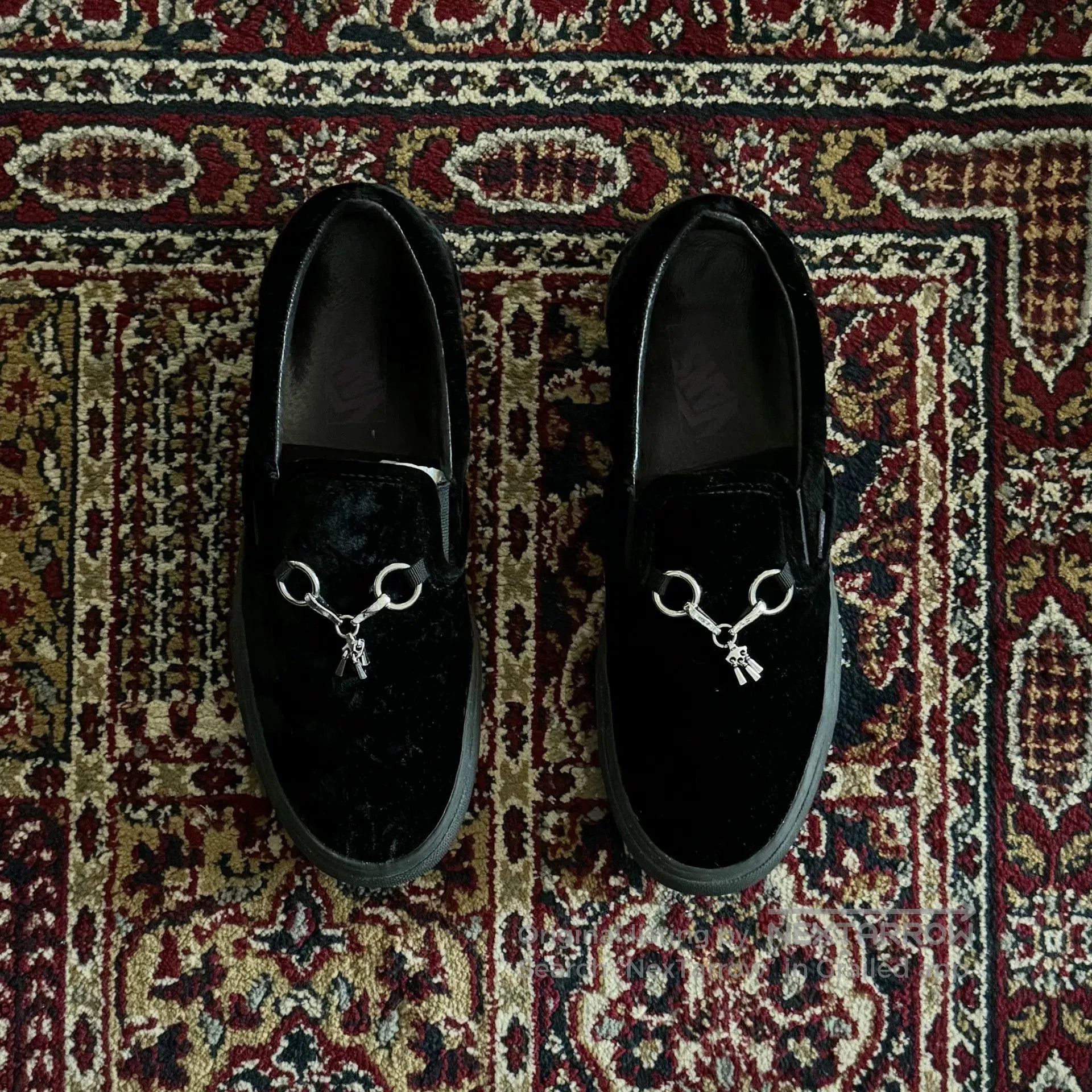 Needles Needles Vans Collaboration Black Velvet Shoes. Size US 10 / EU 43 - 1 Thumbnail