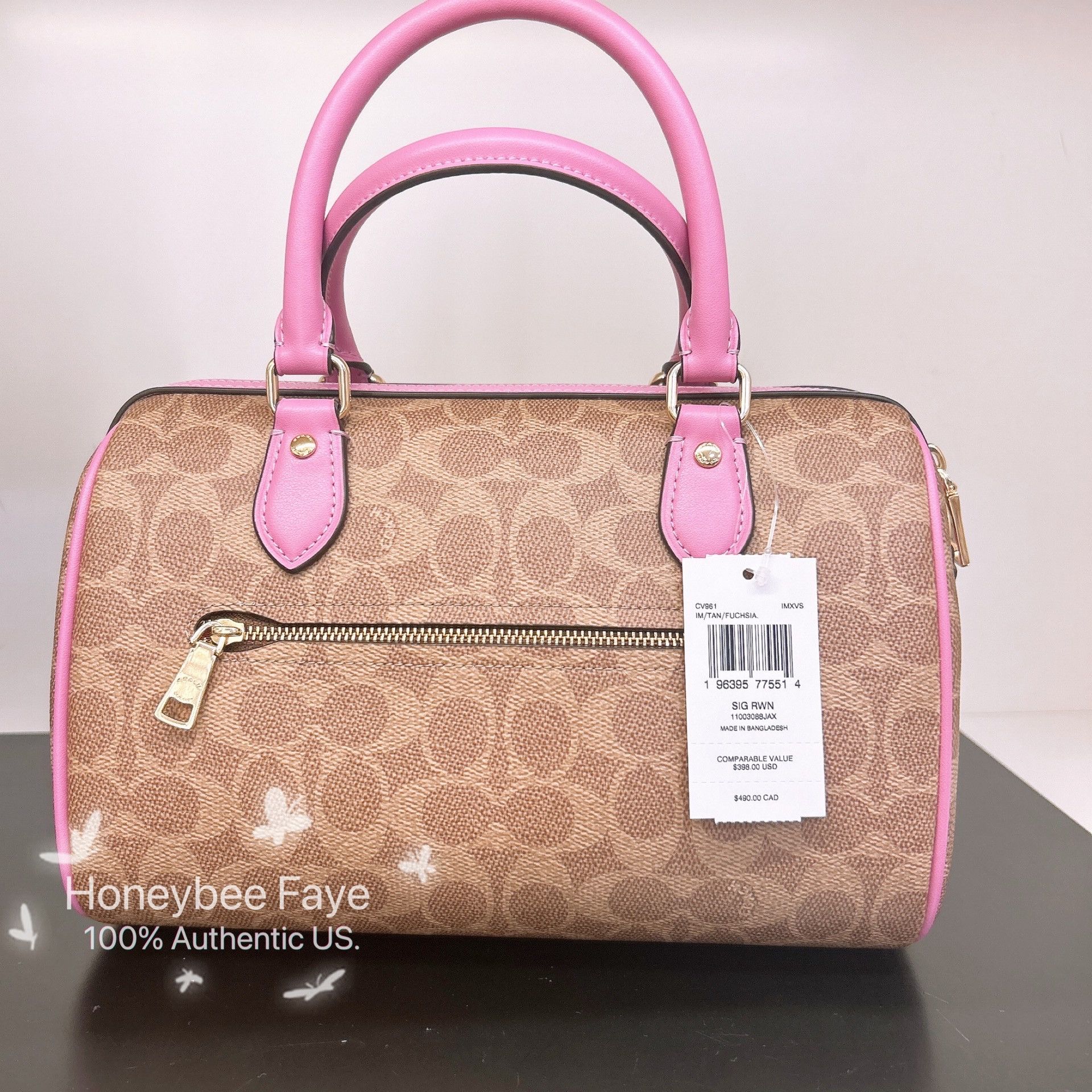 Coach Rowan Satchel Bag In Signature Canvas CV961 Size ONE SIZE - 2 Thumbnail