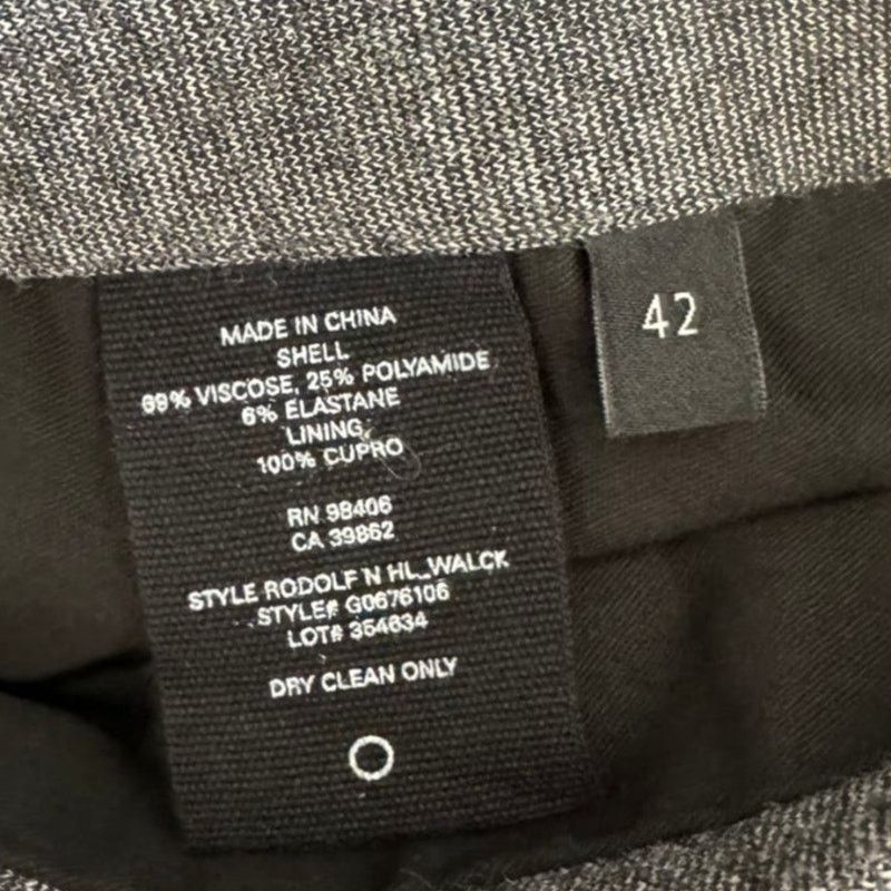 Theory Theory Mens Rodolf Heathered Gray Two Button Blazer Jacket Size 42R - 9 Thumbnail