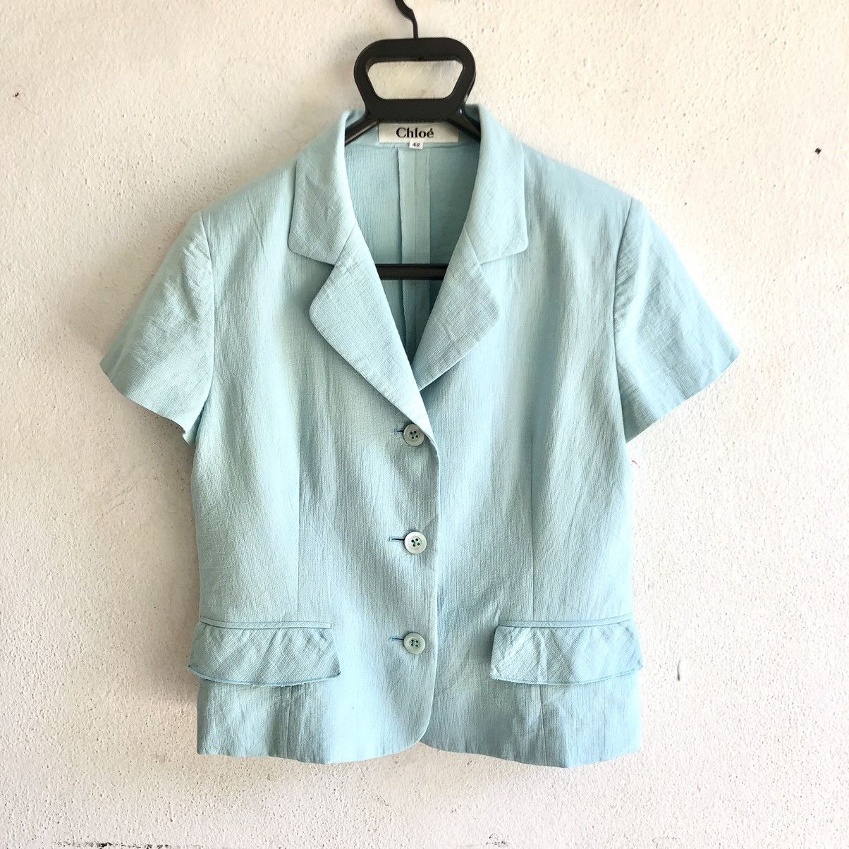 Chloe × Vintage vintage CHLOE short sleeve blazer Size M / US 6-8 / IT 42-44 - 1 Thumbnail