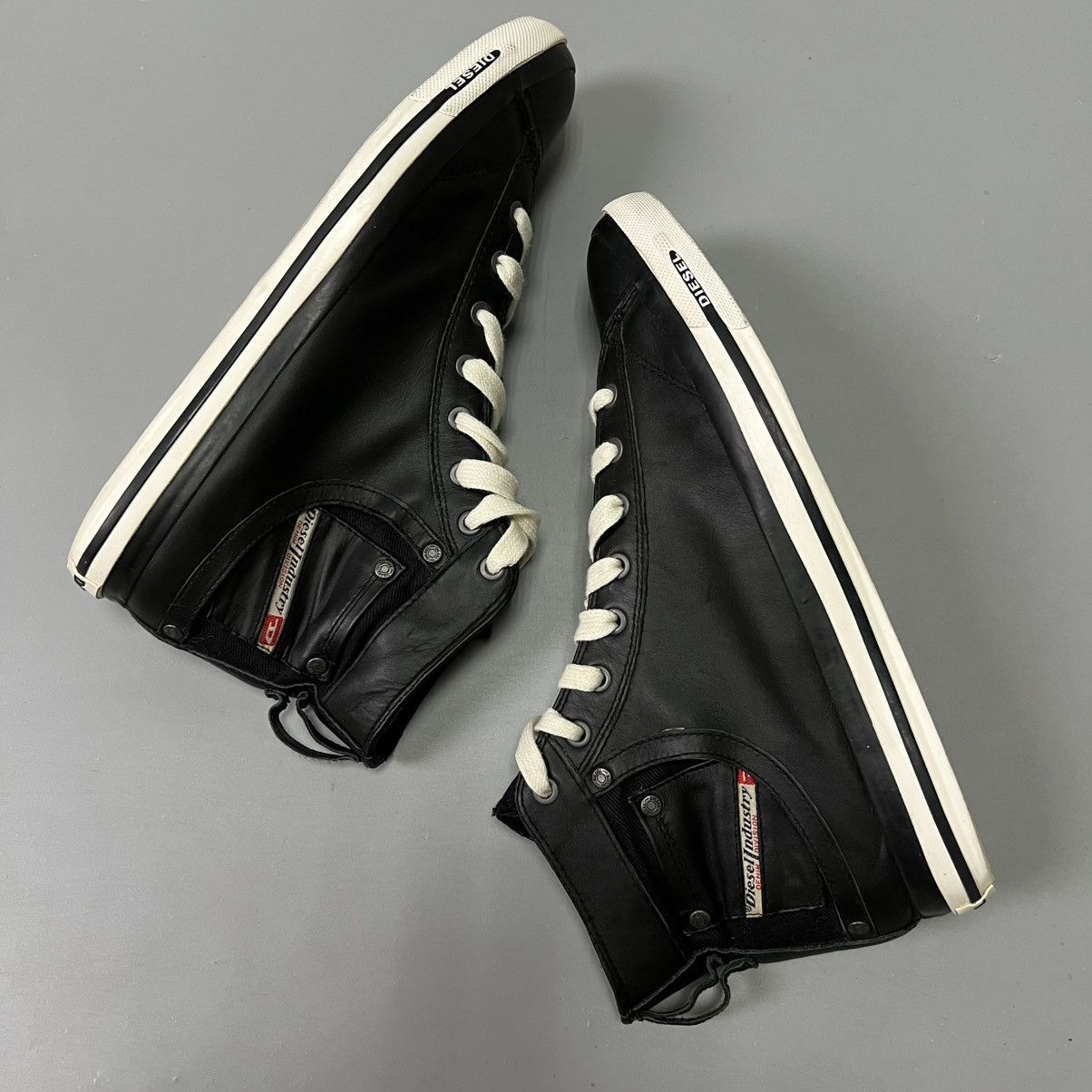 Diesel Diesel Avant Garde Leather Shoes y2k high trainers vintage Size US 12 / EU 45 - 4 Thumbnail