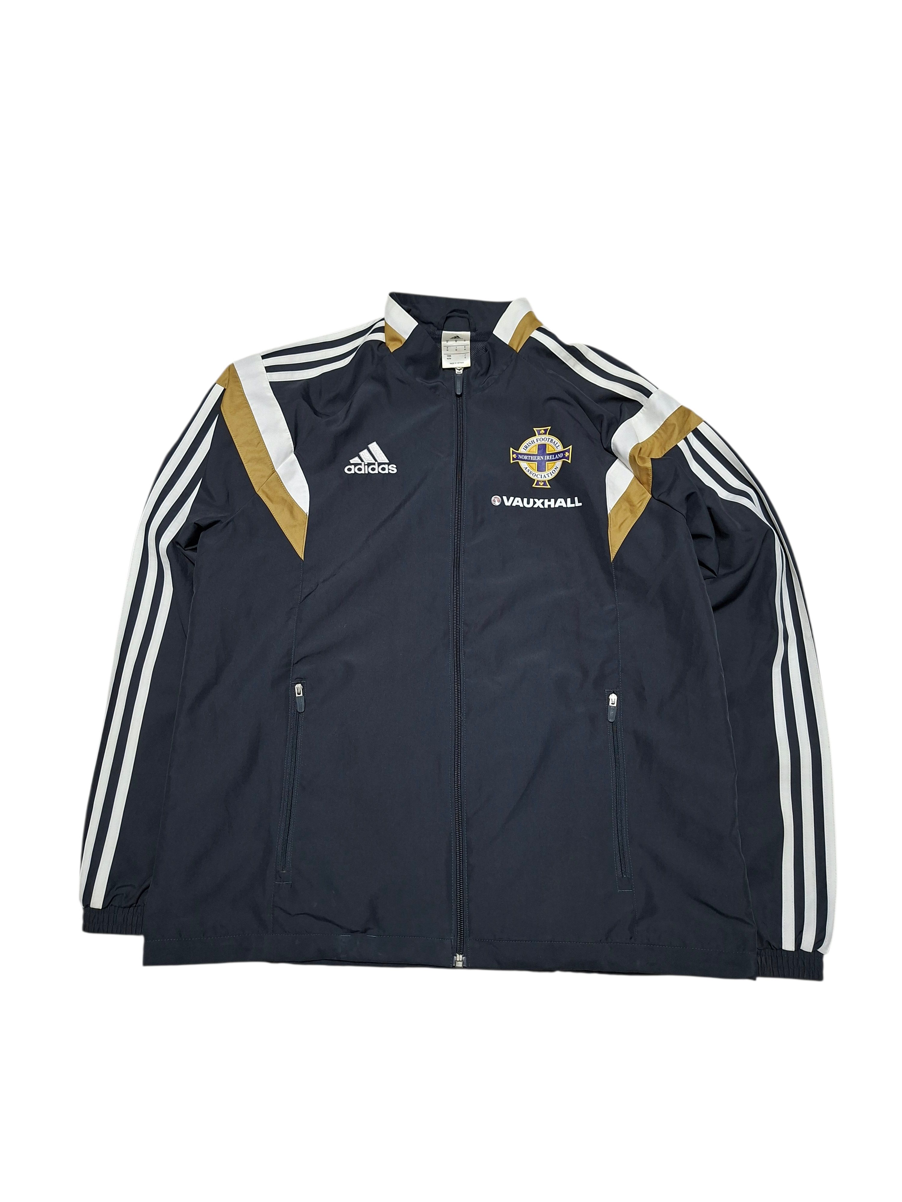 Adidas NORTHERN IRELAND ADIDAS VINTAGE NYLON SOCCER TRACK JACKET Size US M / EU 48-50 / 2 - 1 Thumbnail