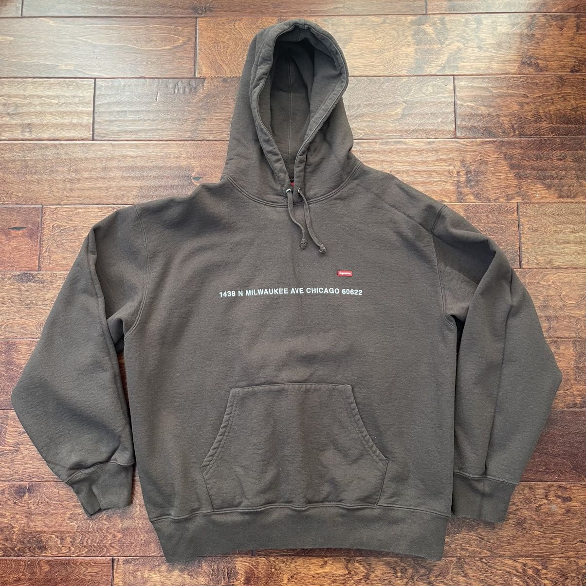 Supreme Small Box Logo Chicago Exclusive Hoodie Size US L / EU 52-54 / 3 - 1 Thumbnail