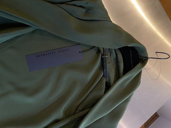 Haider Ackermann Khaki Silk Drape Shirt Size US XS / EU 42 / 0 - 4 Thumbnail