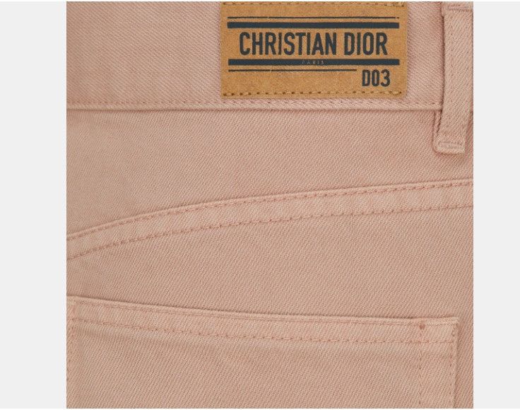 Dior o1w1db11124 Cropped Regular-Fit D03 Jeans in Pink Size 38" / US 16 / IT 52 - 3 Thumbnail