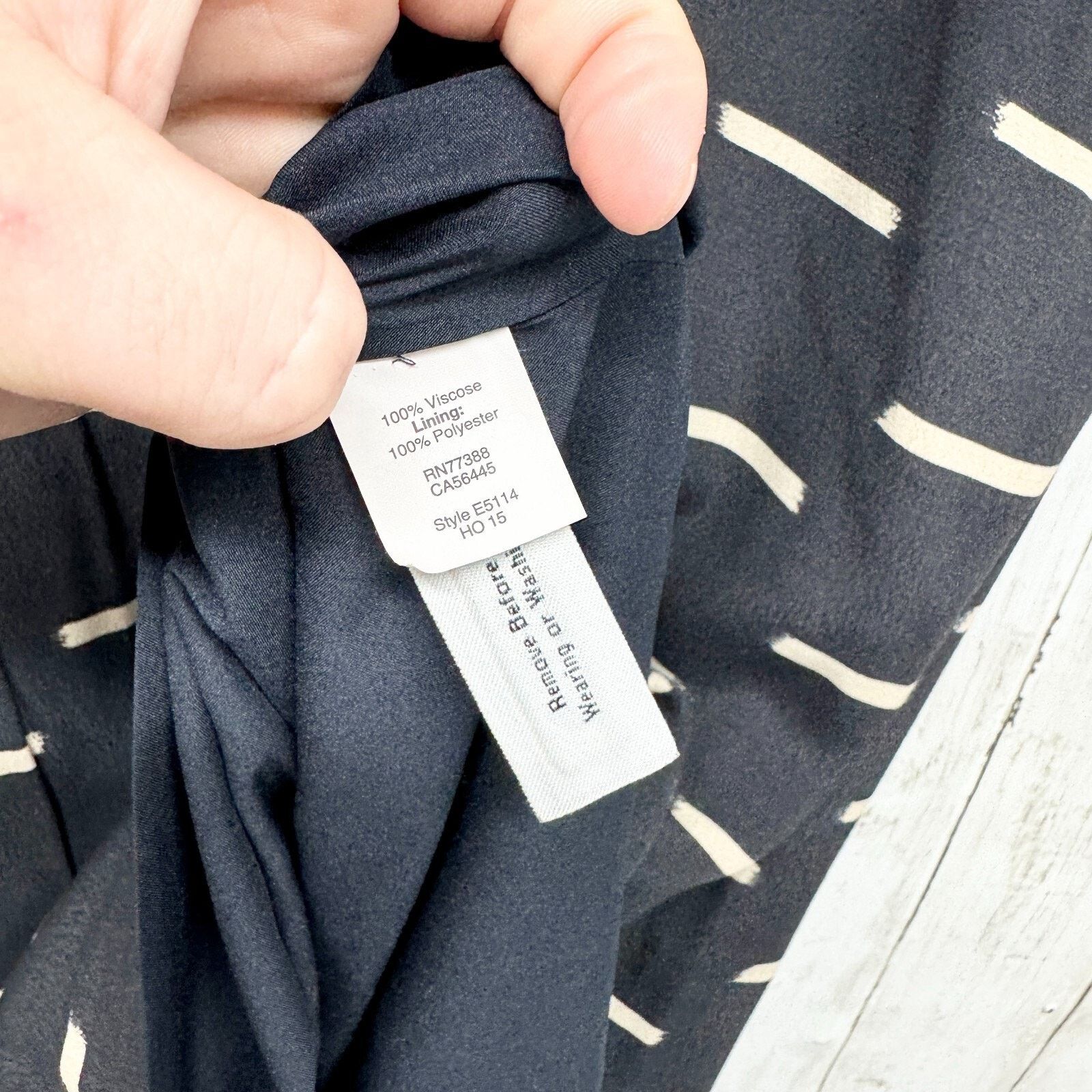 Madewell Madewell Dress Size 4 Navy Ikat Dash Short Sleeve Shift Mini Size S / US 4 / IT 40 - 2 Thumbnail