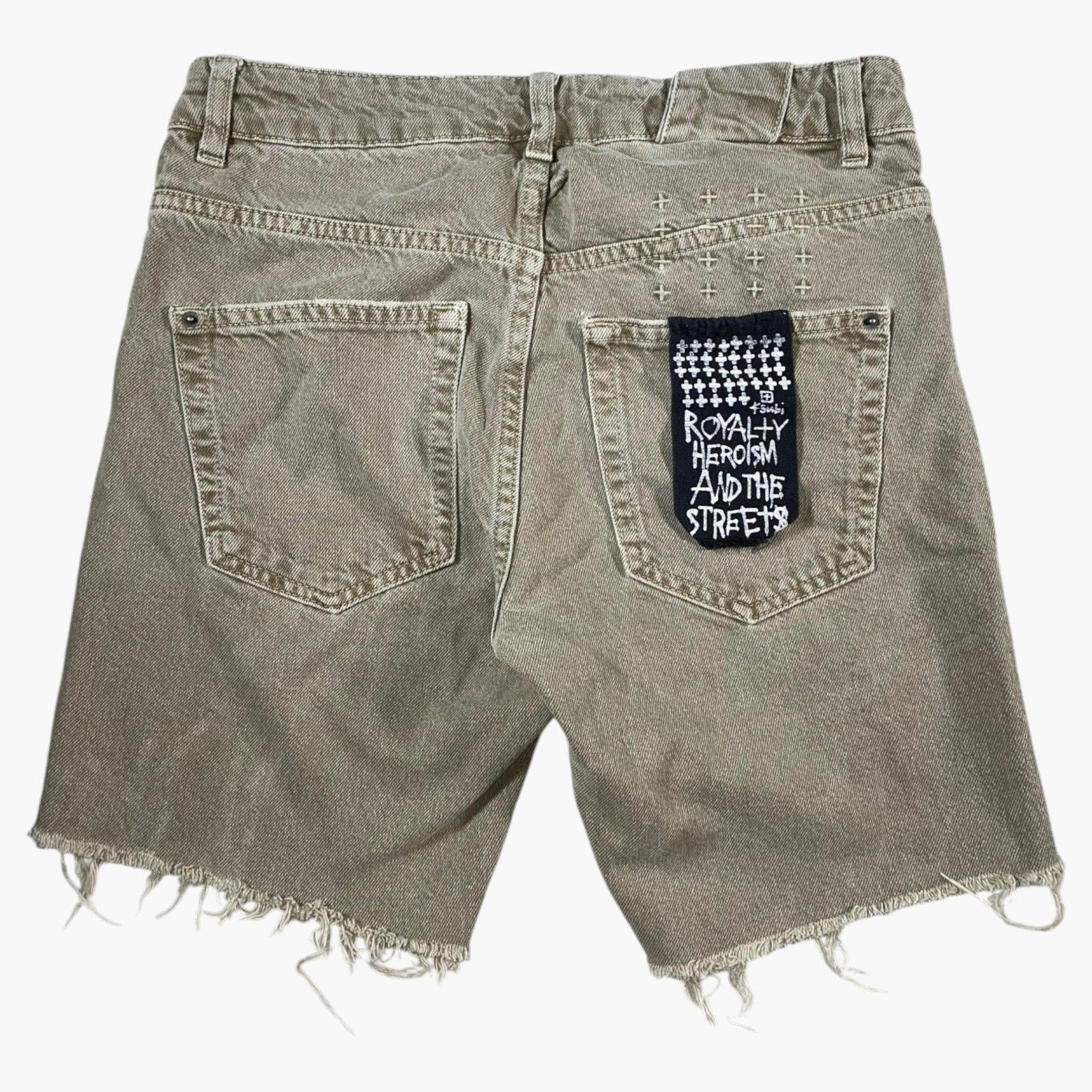 Ksubi Ksubi Khaki Jean Shorts Size US 28 / EU 44 - 2 Thumbnail