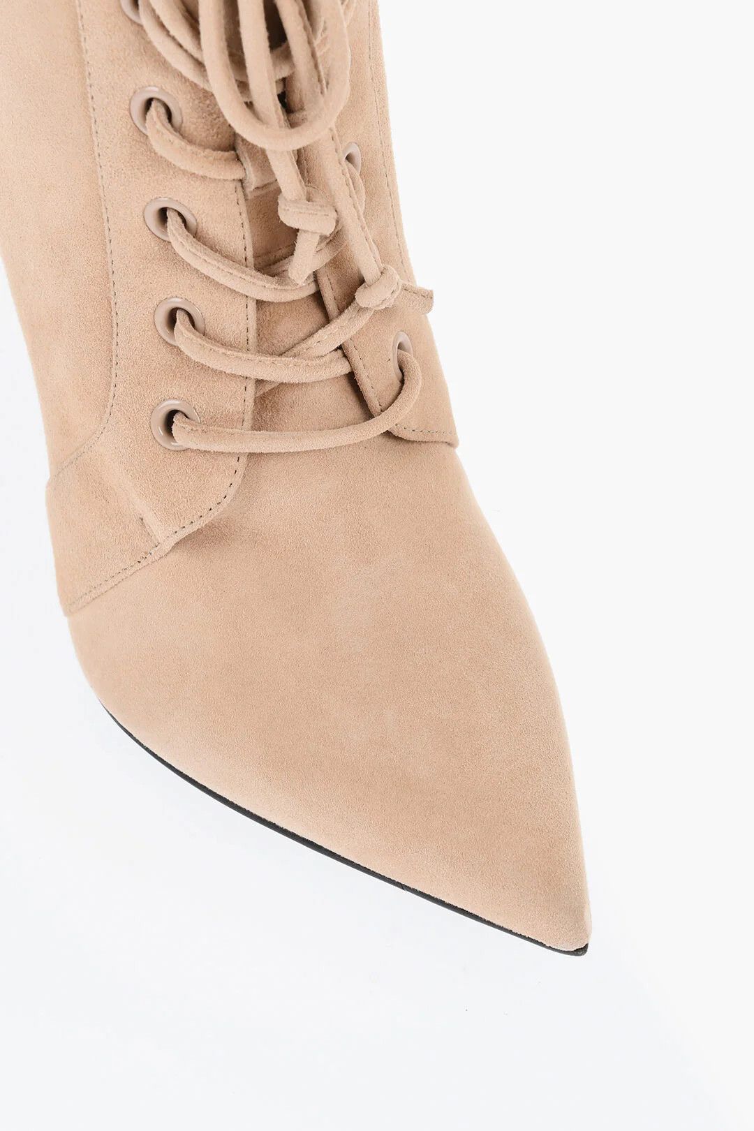 Balmain og1mm0326 Suede Ankle Boots in Pink Size US 7 / IT 37 - 5 Thumbnail