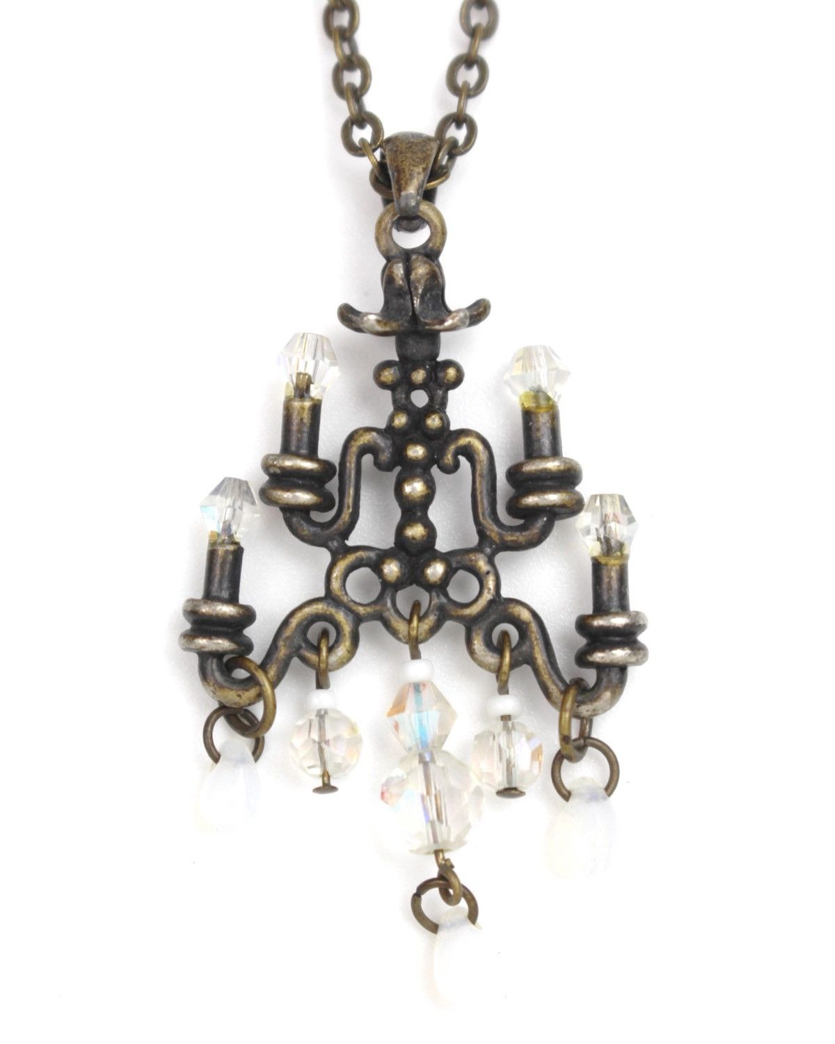 Vintage 2000S JAPANESE MADE GOTHIC REVIVAL BRASS CHANDELIER NECKLACE Size ONE SIZE - 1 Thumbnail