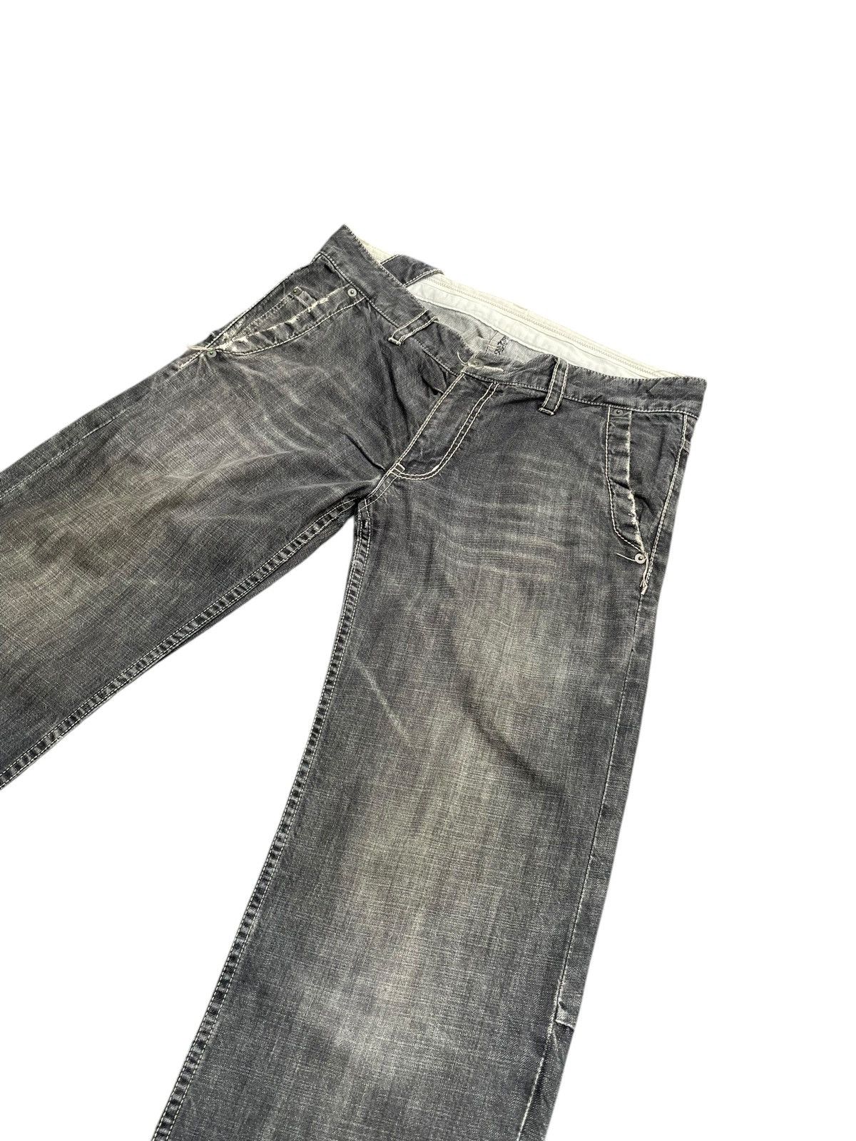Yohji Yamamoto Against All Risk Distresed Jeans Size US 35 - 2 Thumbnail