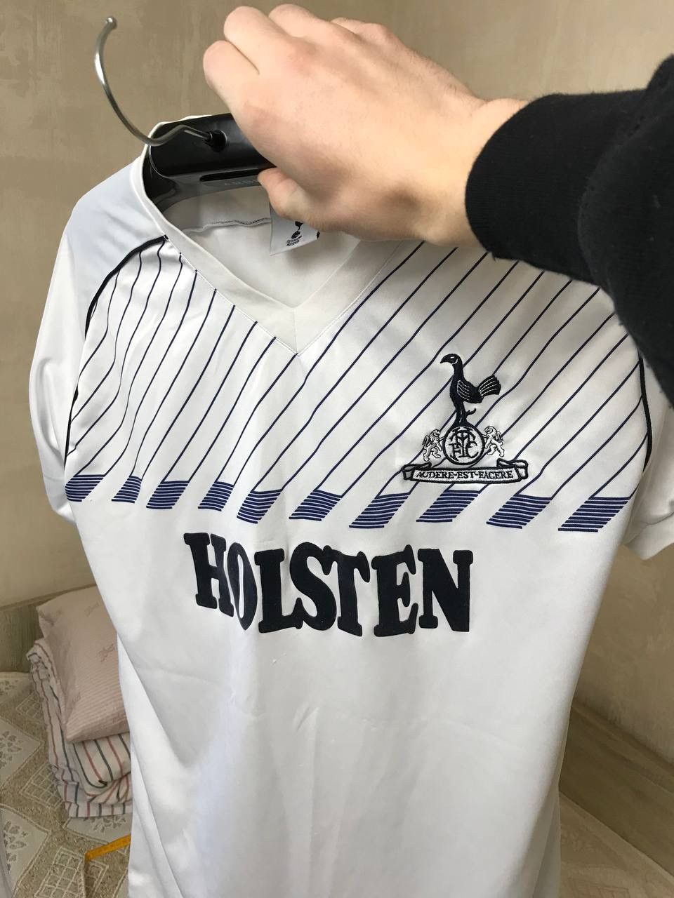 Vintage 🔥 Tottenham Hotspur 1986 1987 Retro Score Draw Jersey Shirt Size US L / EU 52-54 / 3 - 6 Thumbnail