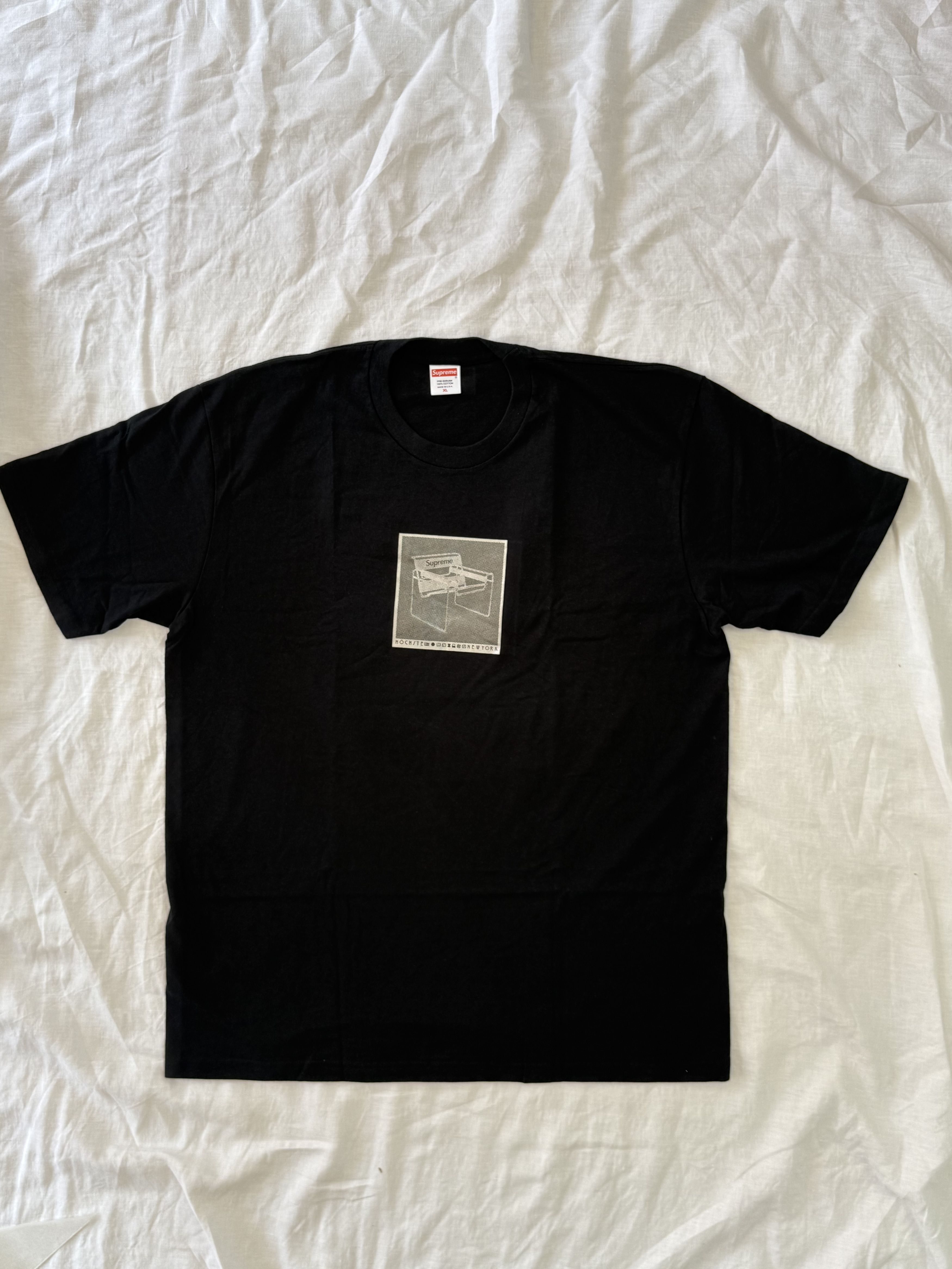 Supreme Supreme Chair Tee - Black - SS18 Size US XL / EU 56 / 4 - 2 Thumbnail