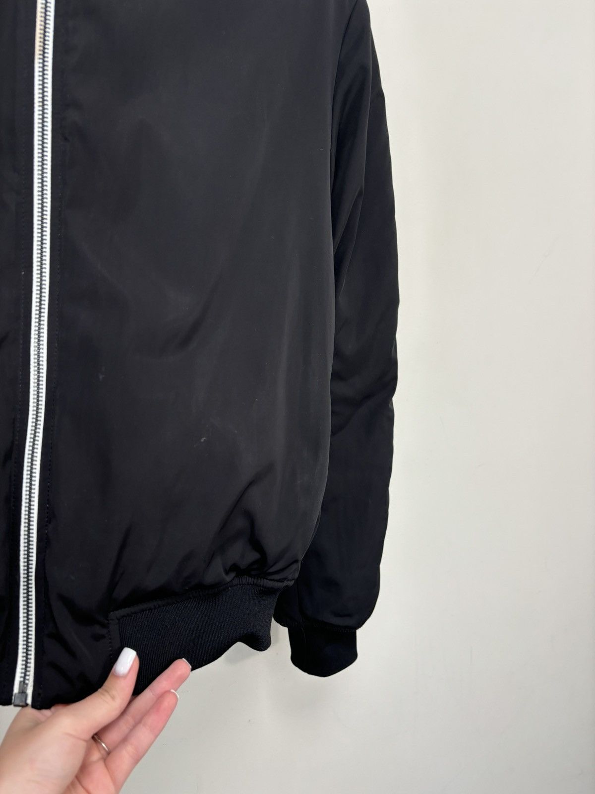 T by Alexander Wang T By Alexander Wang Black/White Luxury Hype Bomber Jacket Size S / US 4 / IT 40 - 8 Thumbnail