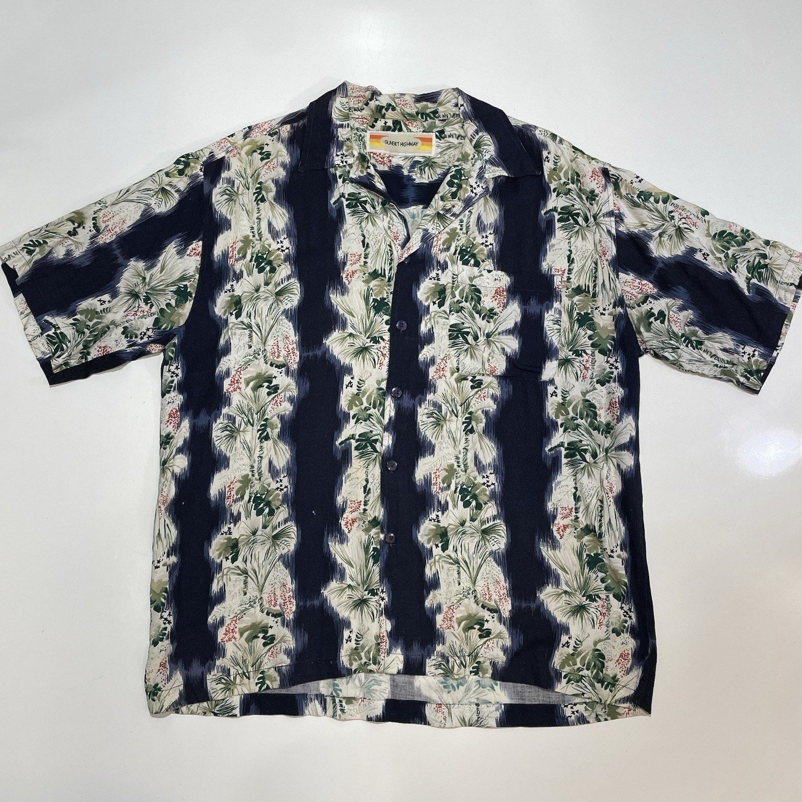 Cool Shirtz VTG 90s Sunset Highway Men’s Rayon Hawaiian Camp Shirt XL Size US XL / EU 56 / 4 - 1 Thumbnail