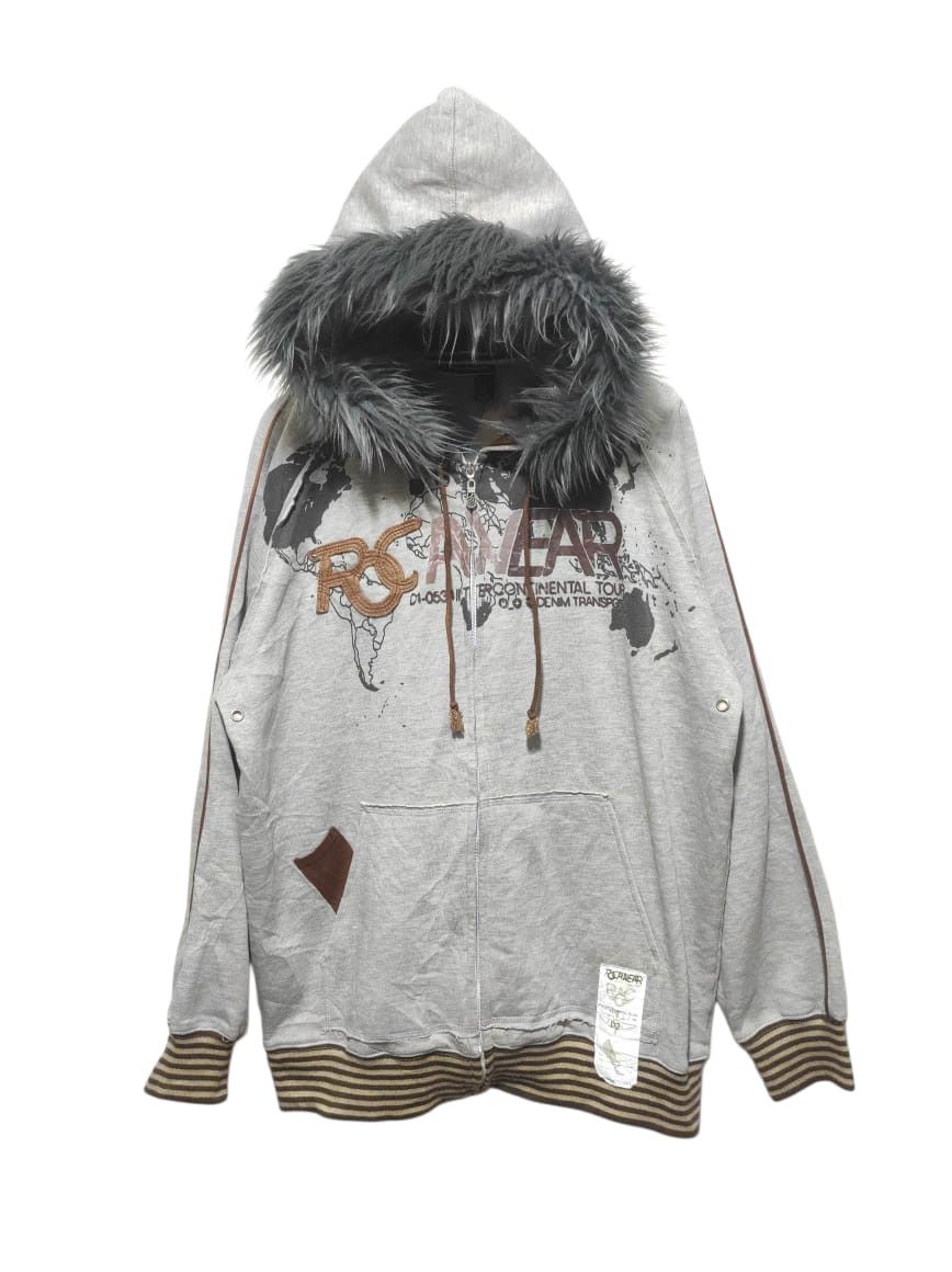 Rocawear Rocawear Zipper Fur Hoodie IfSixWasNine LGB style Size US XL / EU 56 / 4 - 1 Thumbnail