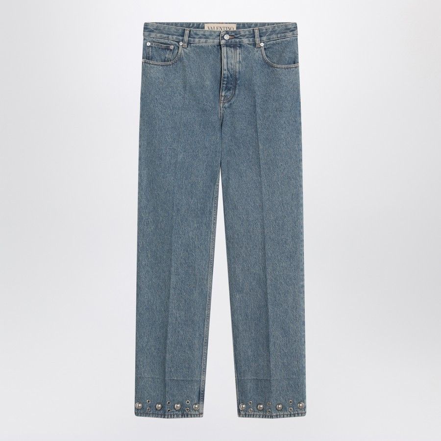 Valentino o1d2blof1025 Denim Jeans in Blue Size US 30 / EU 46 - 1 Thumbnail