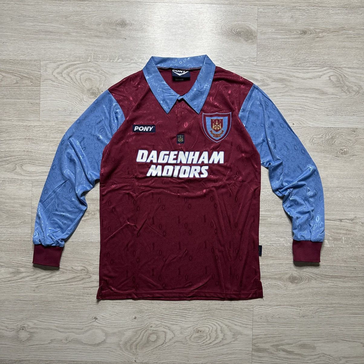 PONY Vintage Pony West Ham United Long Sleeve Soccer jersey Size US L / EU 52-54 / 3 - 1 Thumbnail
