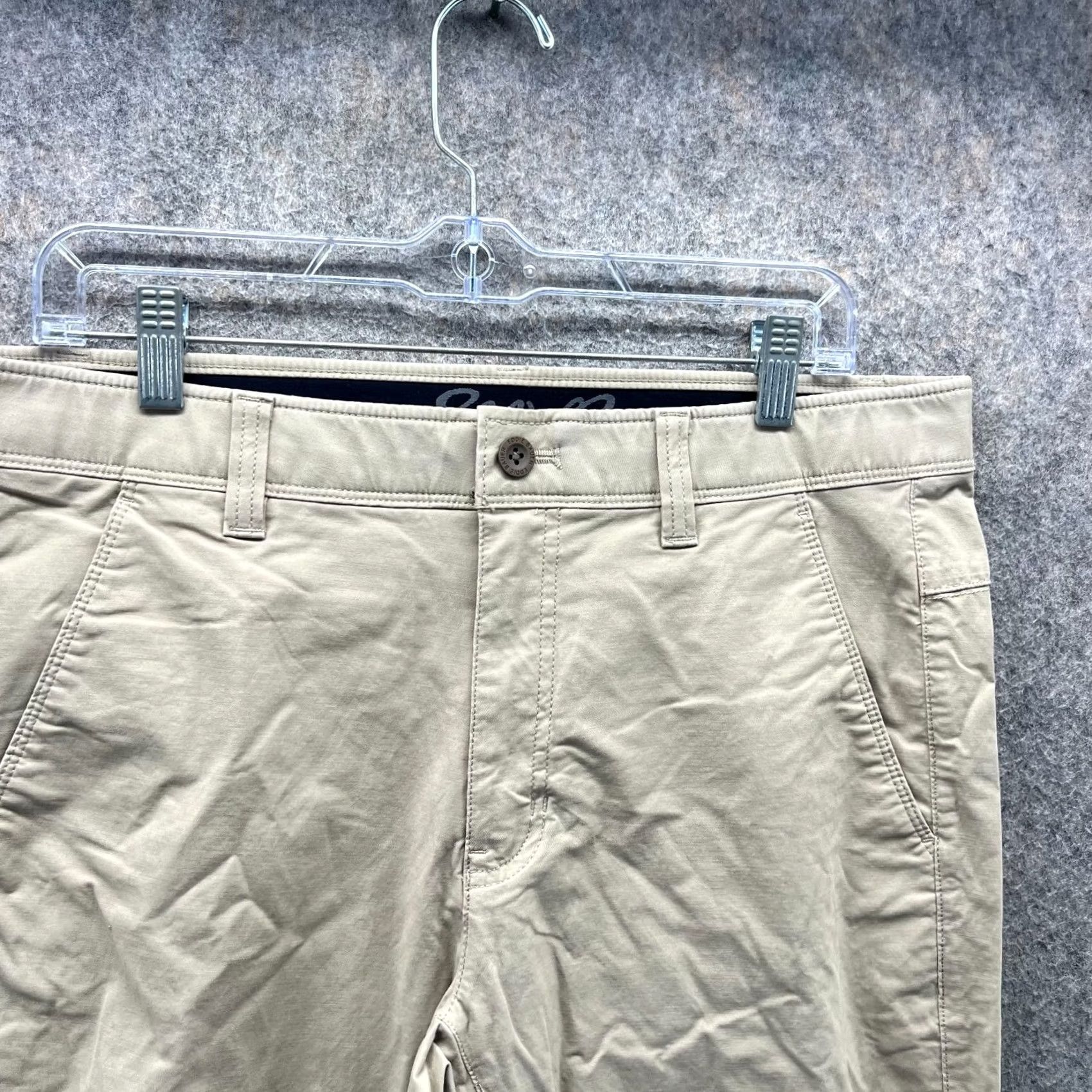 Eddie Bauer Eddie Bauer Pants Men 34x30 Chino Beige Cotton Nylon Straight Regular Primary Knit? Size US 34 / EU 50 - 3 Thumbnail