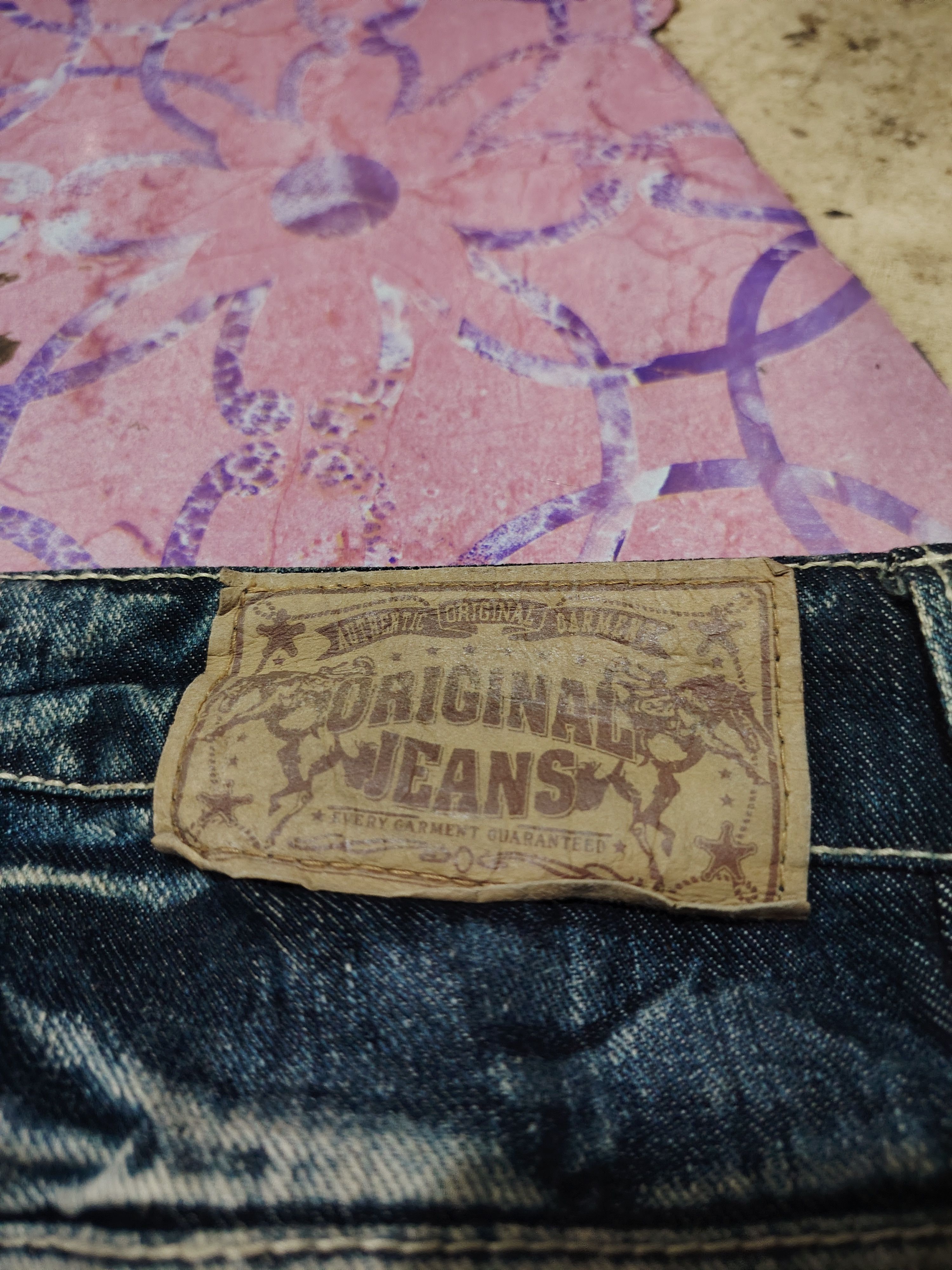 Who Decides War Japanese original Jeans Mudwash Rusty Distressed Jeans Size US 33 - 15 Thumbnail