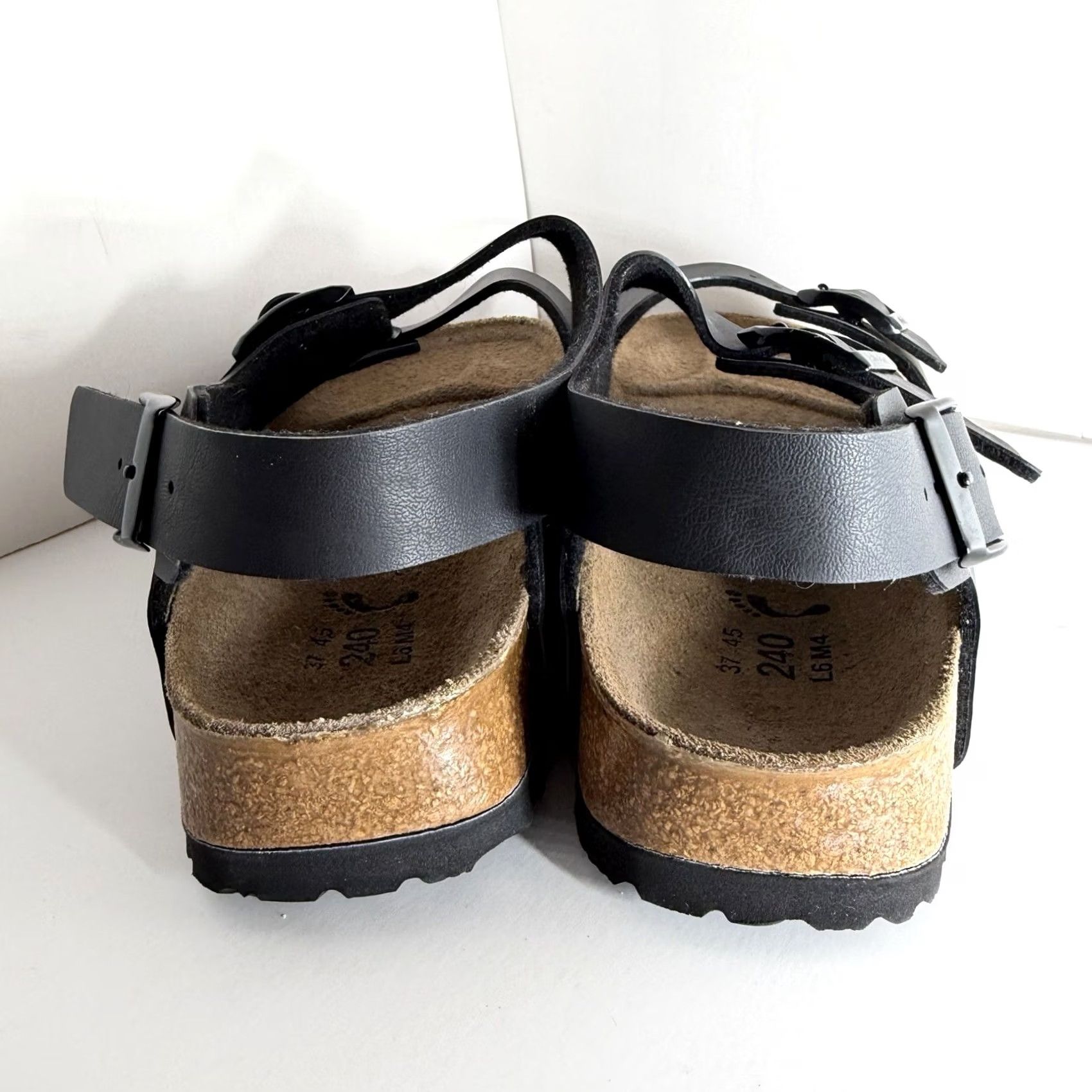 Birkenstock Birkenstock Birki Milano Sandals Black Size 6 Women Slingback Buckle Leather Flat Comfort Logo Adjustable Strap US 6 EU 37 Size US 5 / IT 35 - 5 Thumbnail