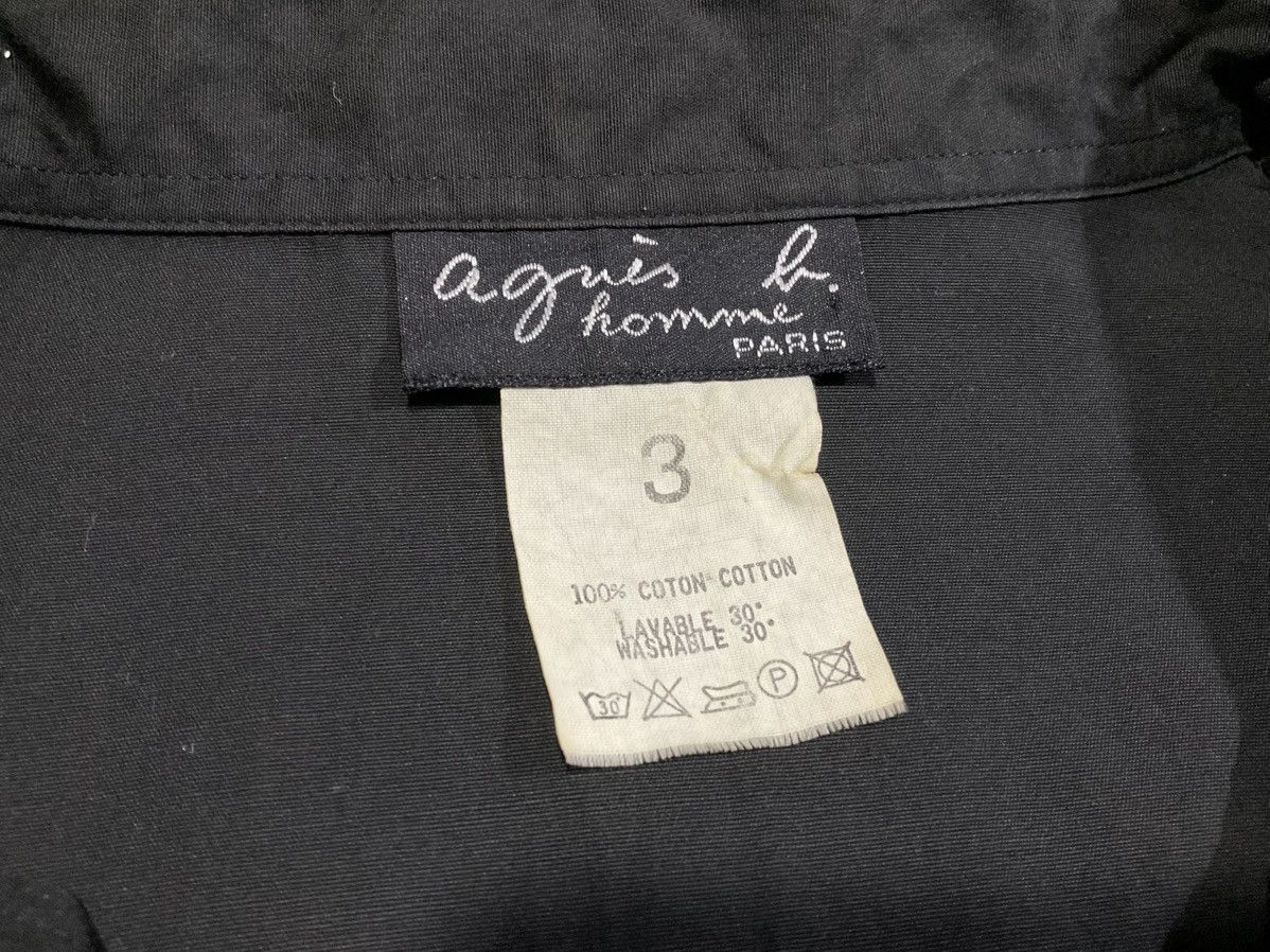 Designer × Japanese Brand × agnes b. 🔥Vintage Agnes B Homme Paris Nylon Zip Up Shirt Size US M / EU 48-50 / 2 - 6 Thumbnail