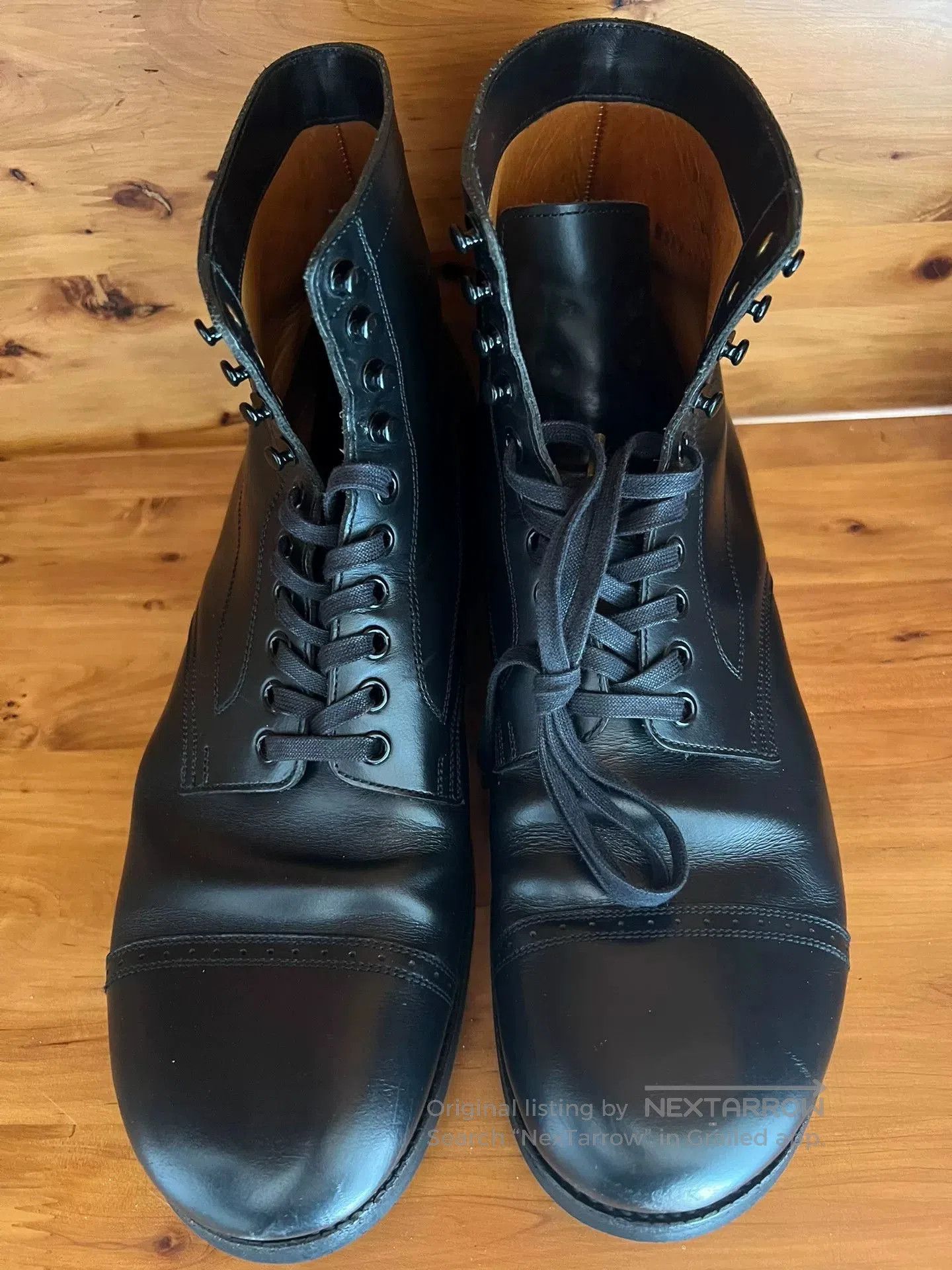 BLACK SIGN black sign army last mid cut dress boots. Size US 8.5 / EU 41-42 - 3 Thumbnail