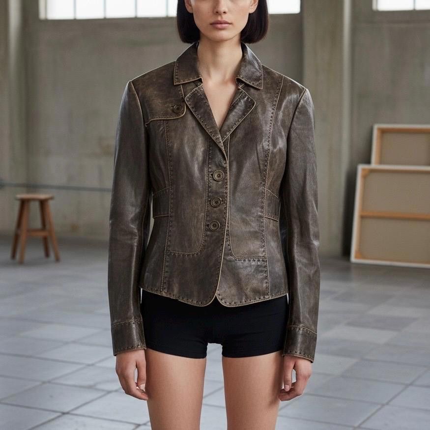 The Distressed Goat Leather Jacket
