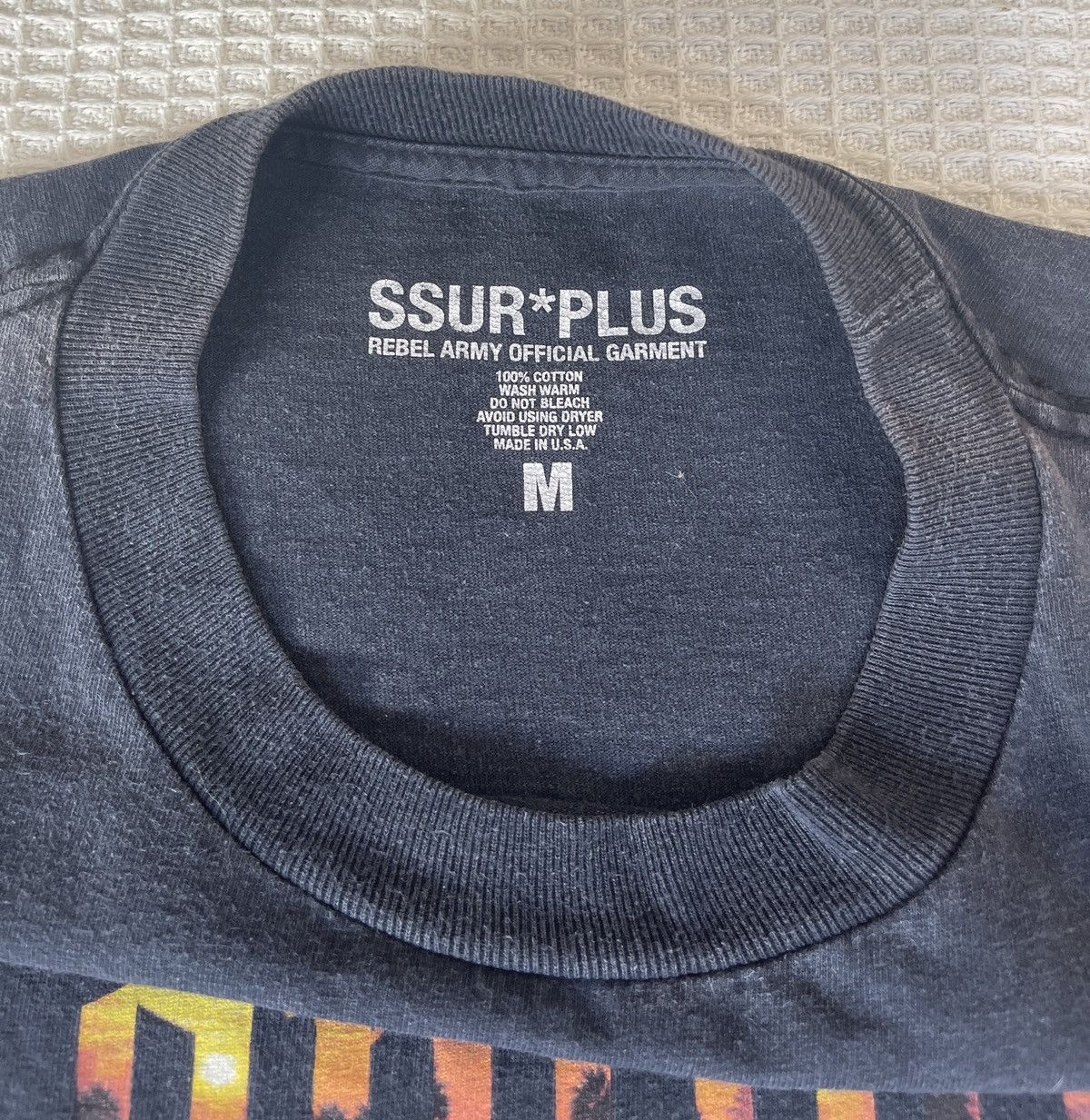 SSUR Sun Faded 🔥SSUR*PLUS🔥Compton Faded Black Tshirt Size US M / EU 48-50 / 2 - 7 Thumbnail
