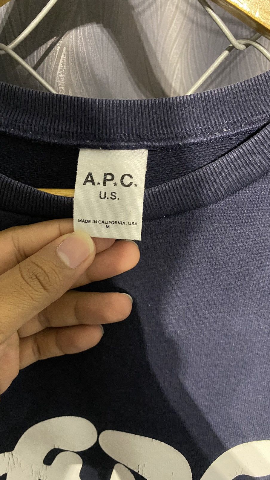 A.P.C. A.P.C. USA SWEATSHIRT BLUE MEDIUM Size US M / EU 48-50 / 2 - 4 Thumbnail