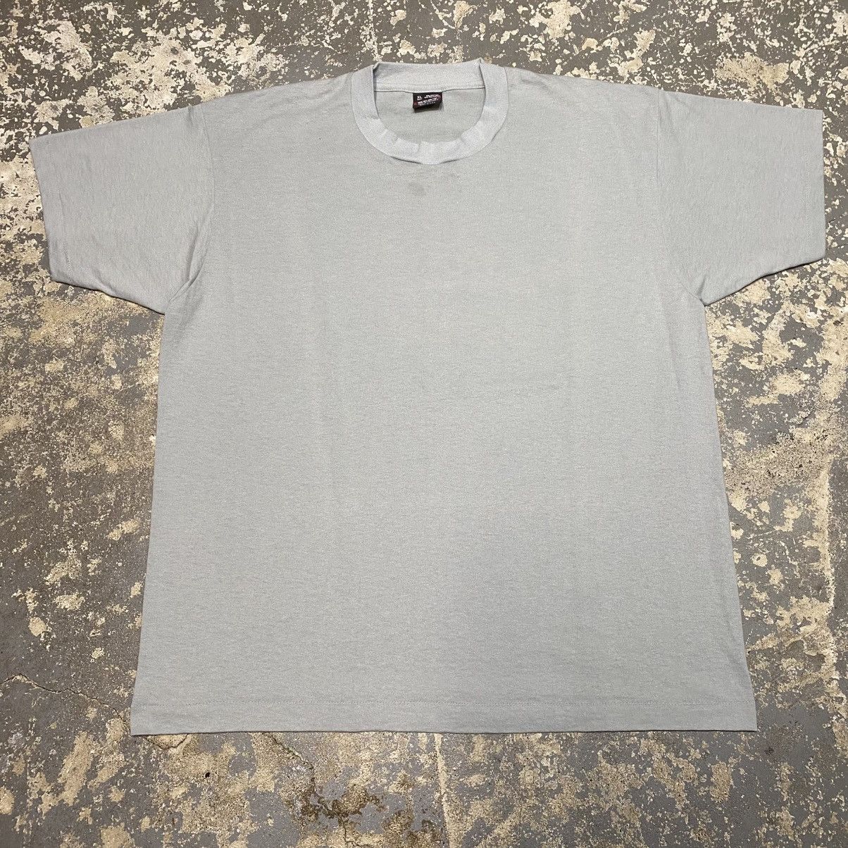 Other Vintage Fruit Of The Loom Best Grey Blank 90s Single Stitch Size US XL / EU 56 / 4 - 1 Thumbnail