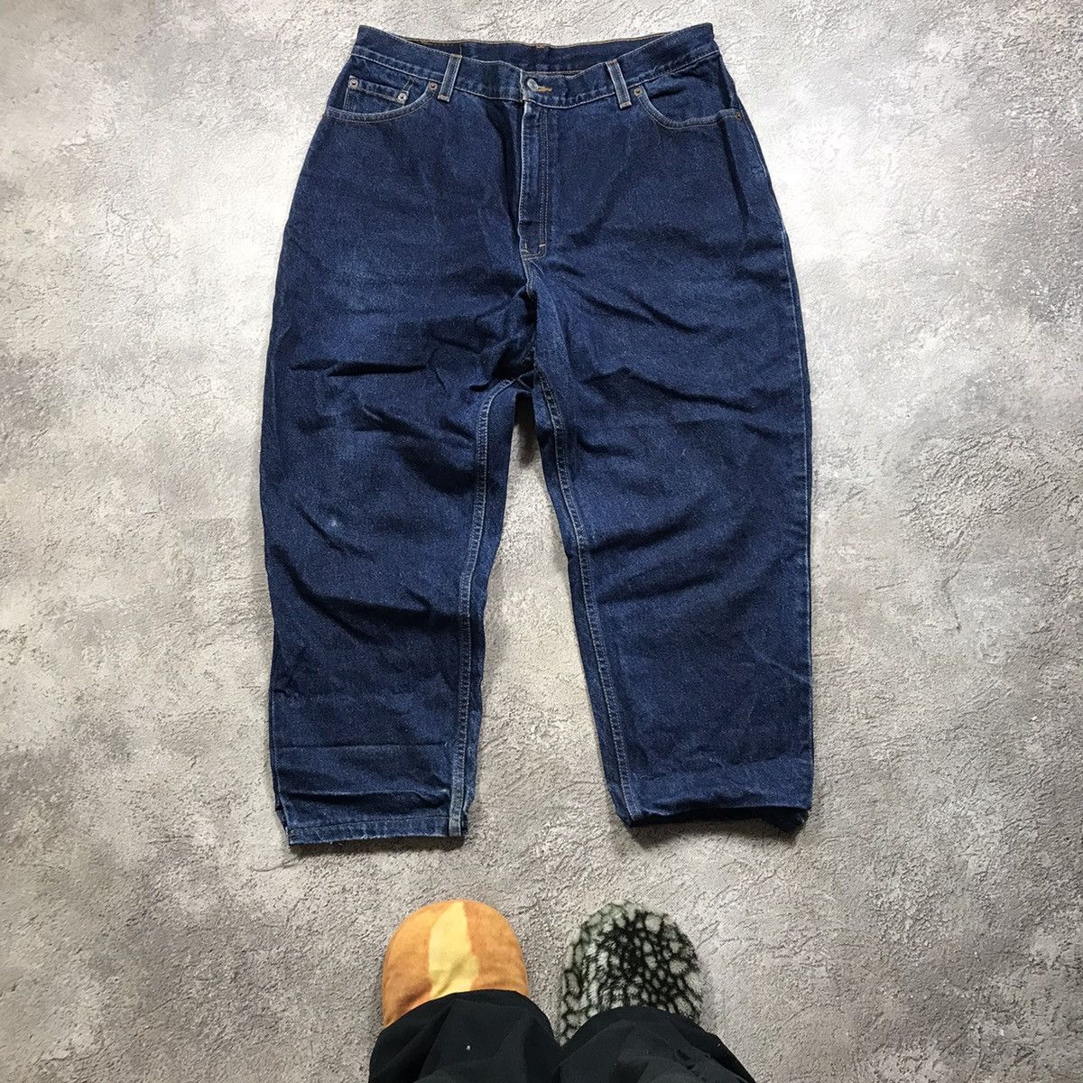 Vintage Vintage 90s Levis Baggy Jeans Faded Blue Skate Graphic 32 Size US 32 / EU 48 - 3 Thumbnail