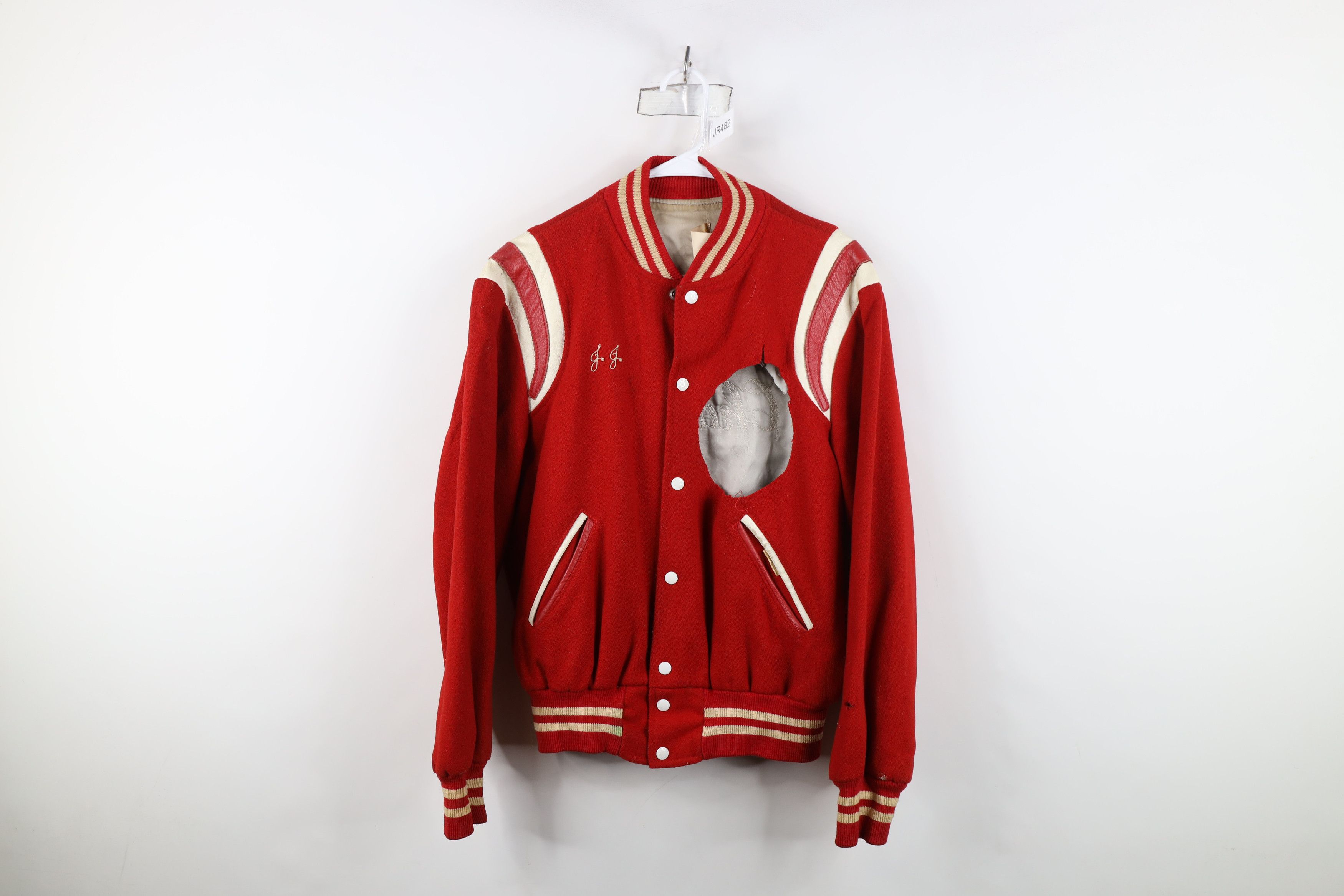 Vintage Vintage 70s Streetwear Stitch Varsity Letterman Jacket USA Size US M / EU 48-50 / 2 - 1 Thumbnail