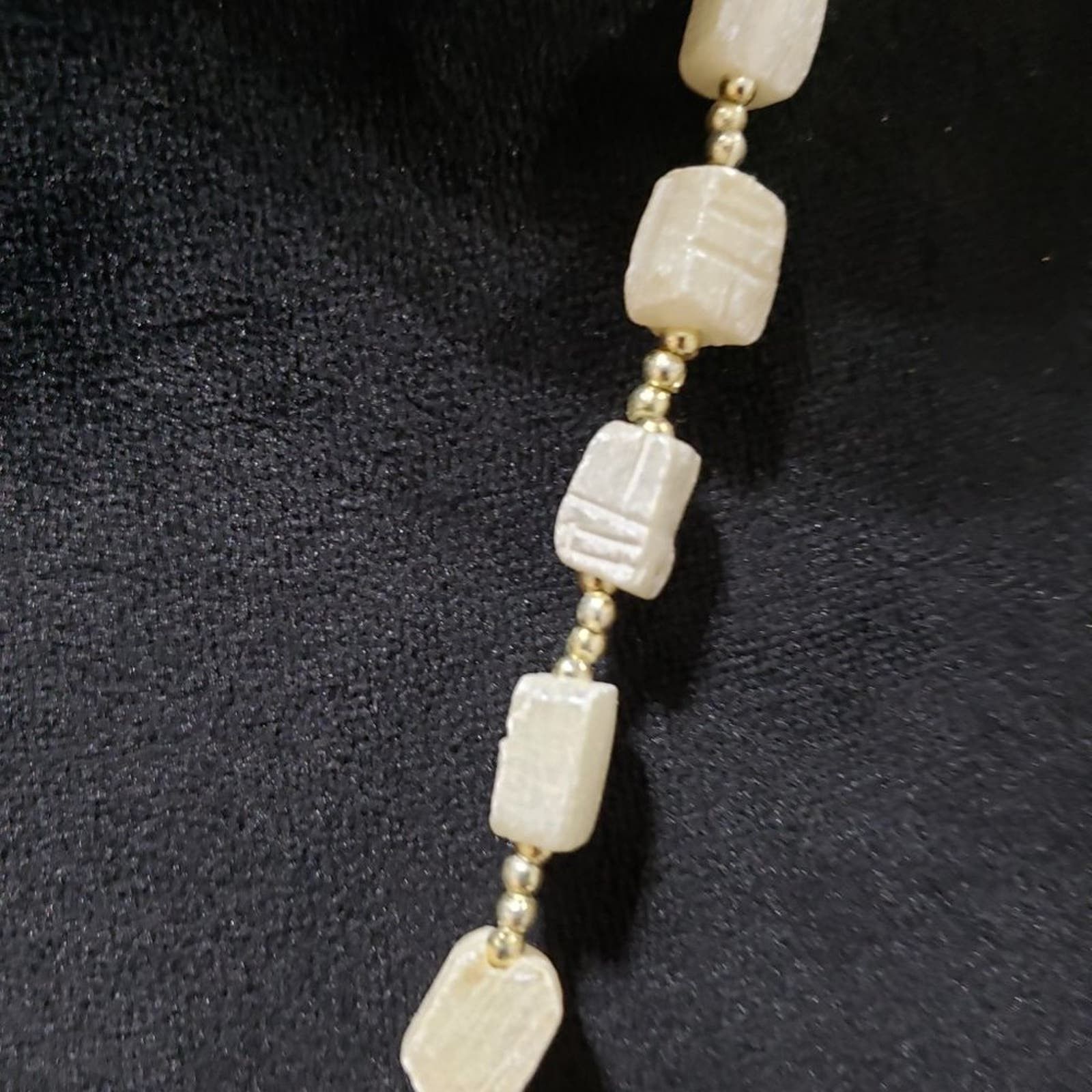 Other Vintage Carved Scarab Beetle Soap Stone Beaded Necklace Size ONE SIZE - 4 Thumbnail