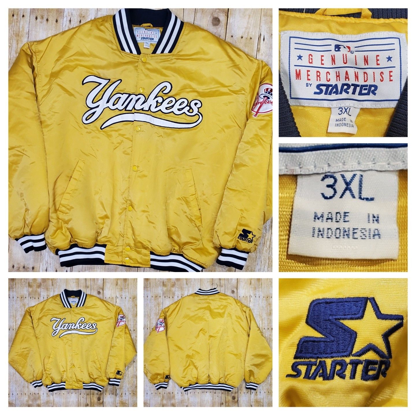 Vintage 90s online Starter Yankees Varsity Bomber Jacket Xl