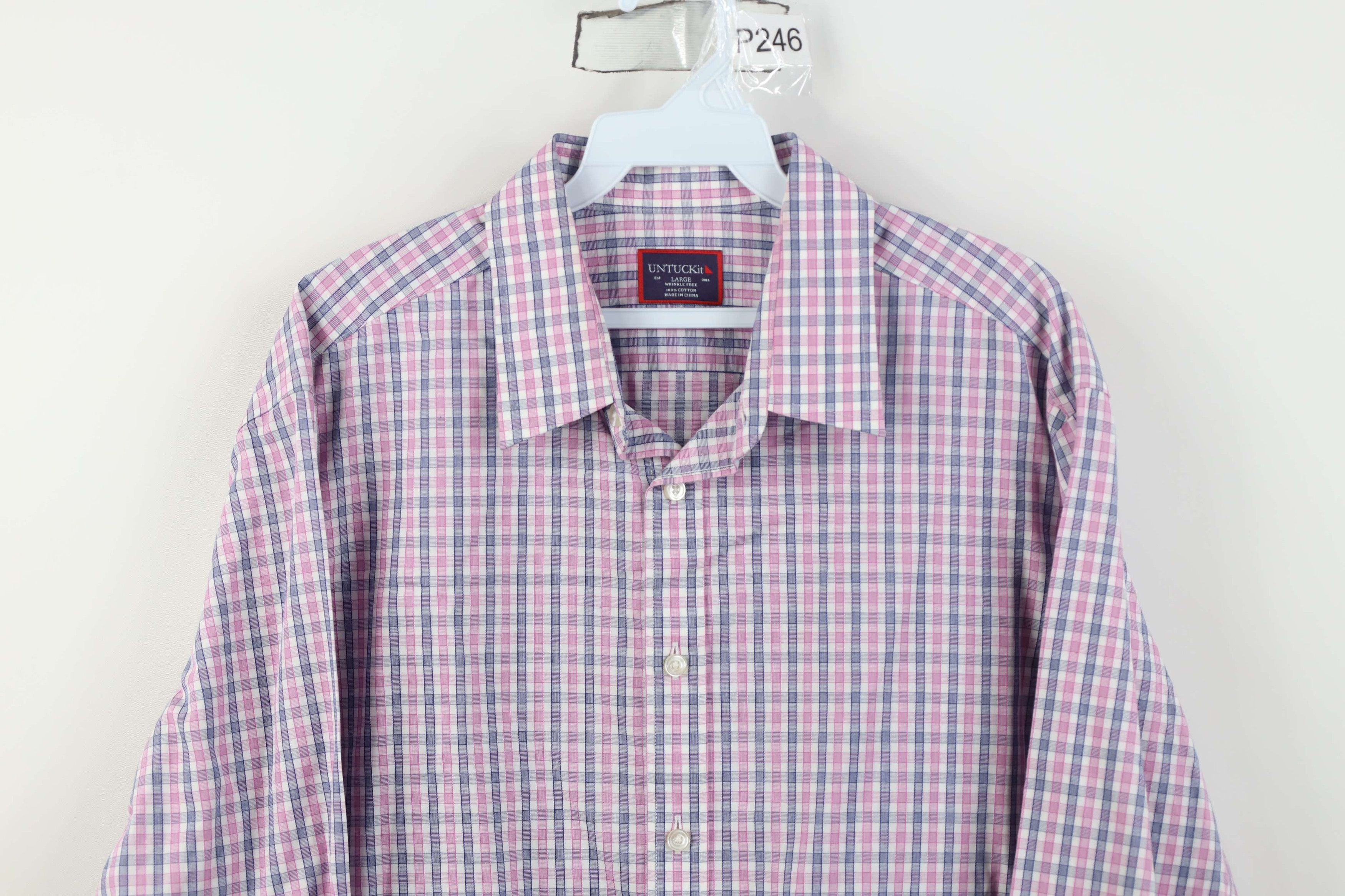 UNTUCKit Untuckit Wrinkle Free Cotton Collared Button Shirt Size US L / EU 52-54 / 3 - 2 Thumbnail
