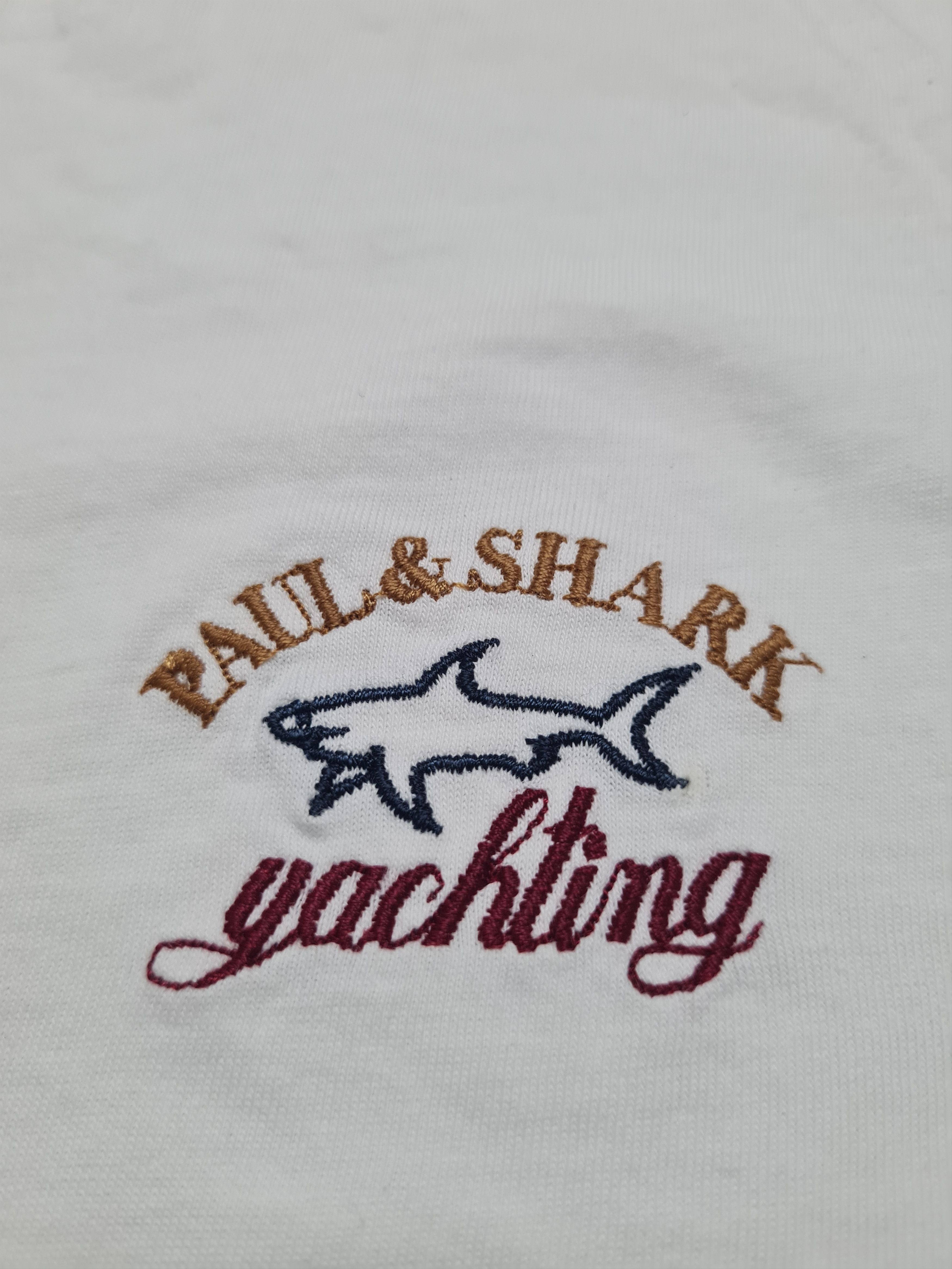 Paul & Shark Authentic Paul & Shark White Long Sleeve Tee Yachting Logo Size US L / EU 52-54 / 3 - 10 Thumbnail