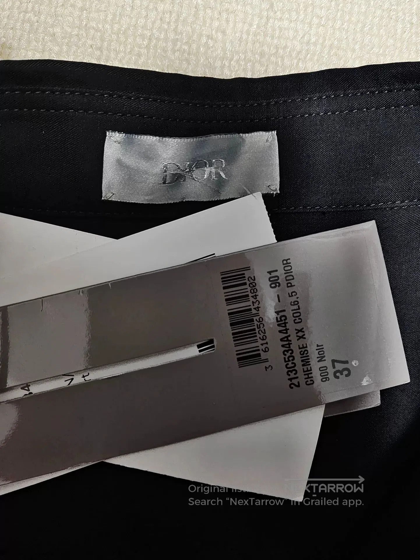 Dior dior x sacai black long sleeve shirt. Size US M / EU 48-50 / 2 - 5 Thumbnail