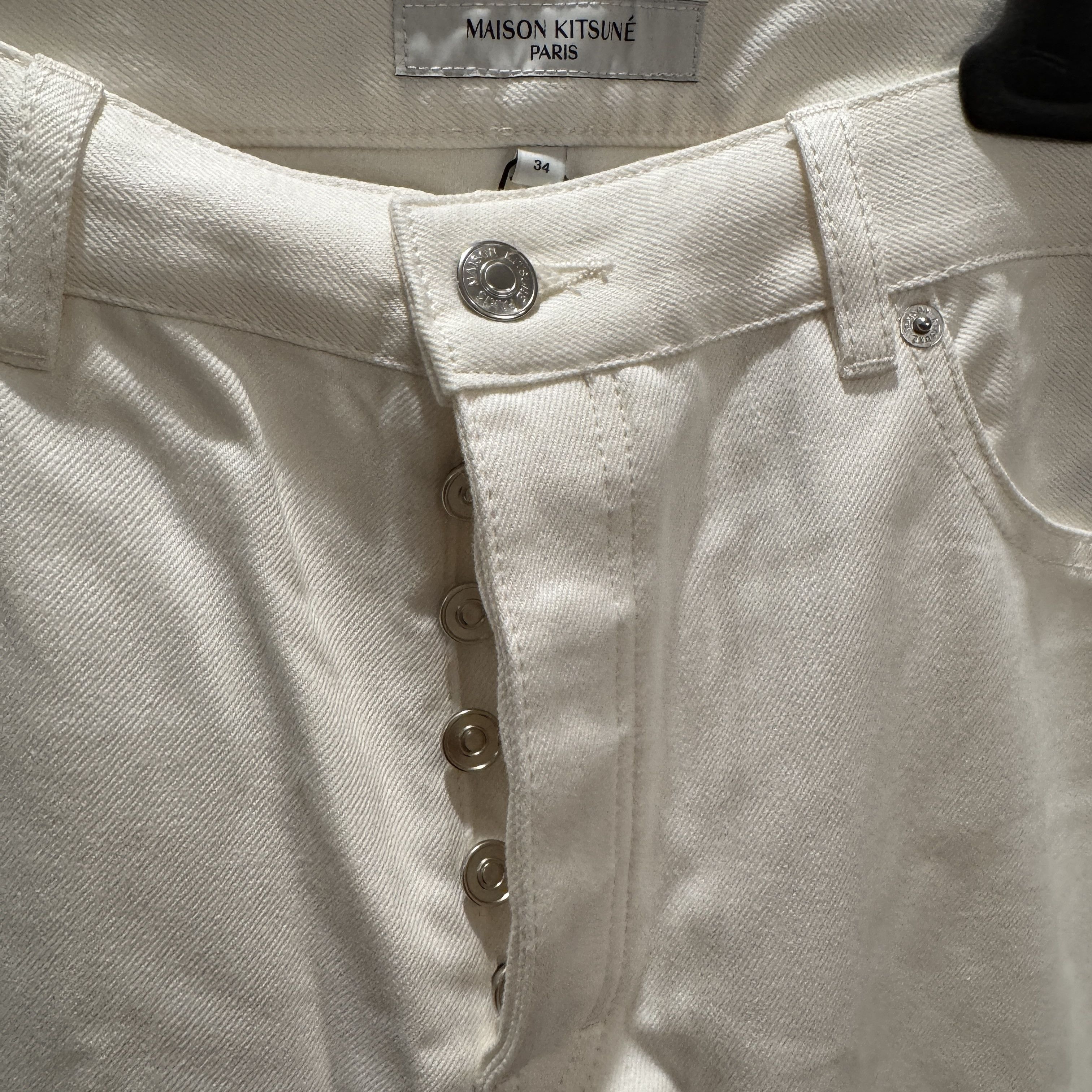 Maison Kitsune Maison Kitsuné Man Jeans - 34 - White Size US 34 / EU 50 - 3 Thumbnail