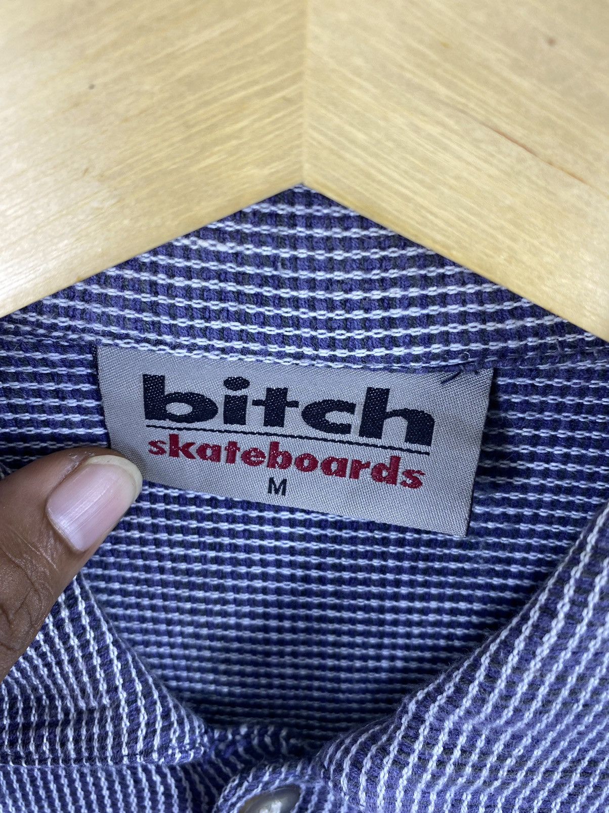 Flannel × Girl Skateboards × Vintage Vintage Plaid tartan flannel Bitch Skateboards Shirt Size US M / EU 48-50 / 2 - 7 Thumbnail