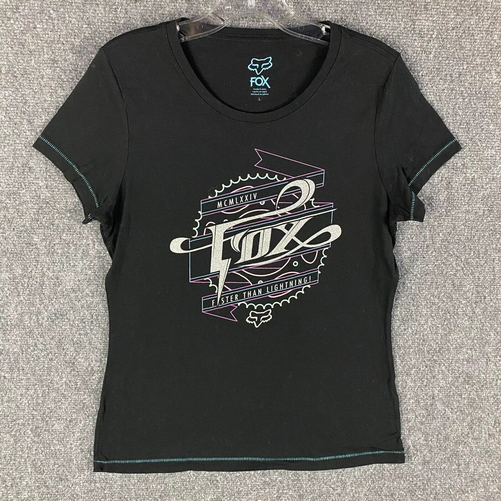 Fox Racing Fox Top Women's Short Sleeve Casual Graphic Adults Shirt L Size L / US 10 / IT 46 - 1 Thumbnail
