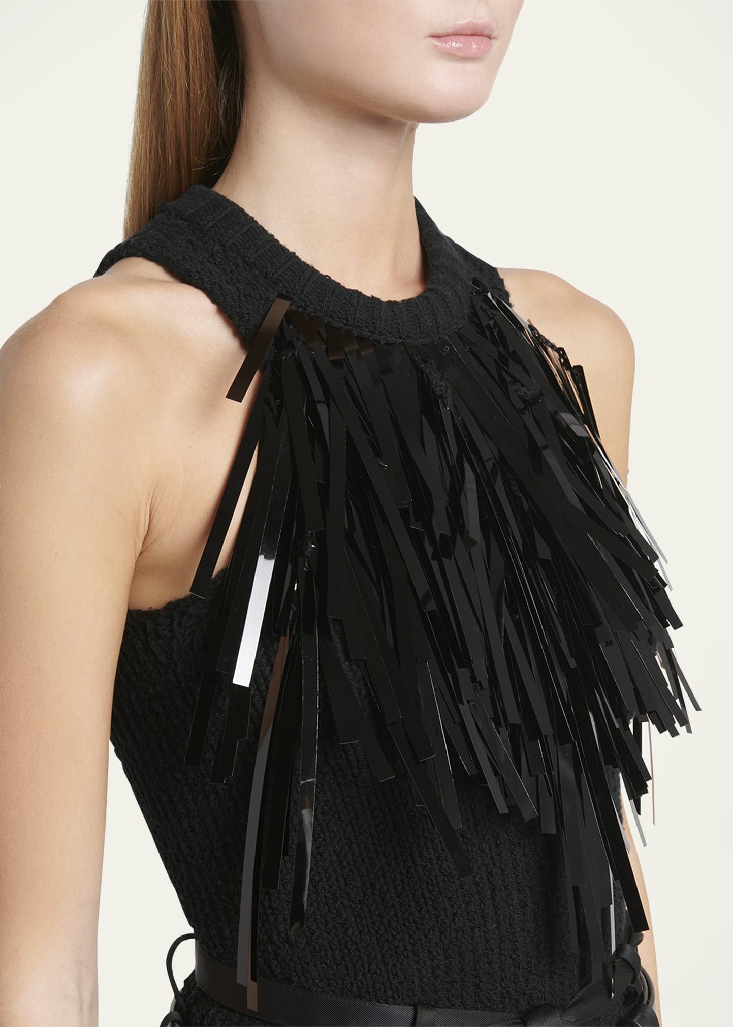 Jil Sander o1mt1gz0625 Knit Top in Black Size XL / US 12-14 / IT 48-50 - 5 Thumbnail